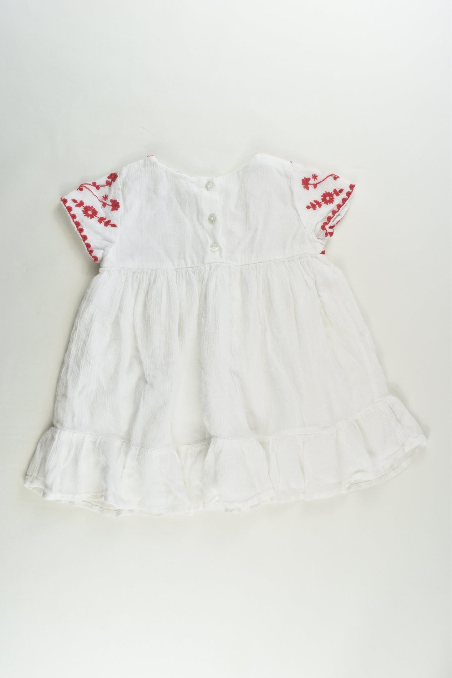 H&T Size 2 Lined Embroidery Dress