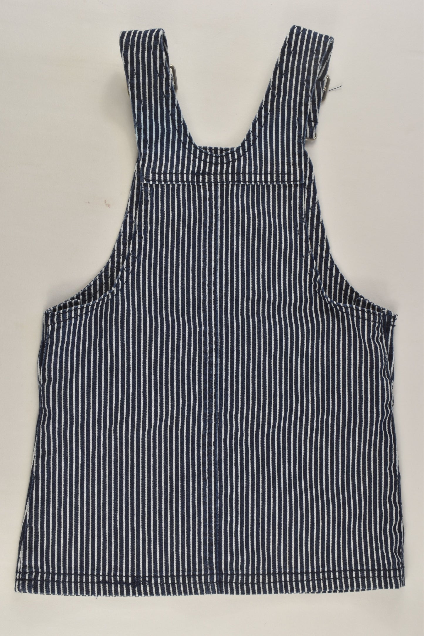 H&T Size 2 Stretchy Striped Pinafore Dress