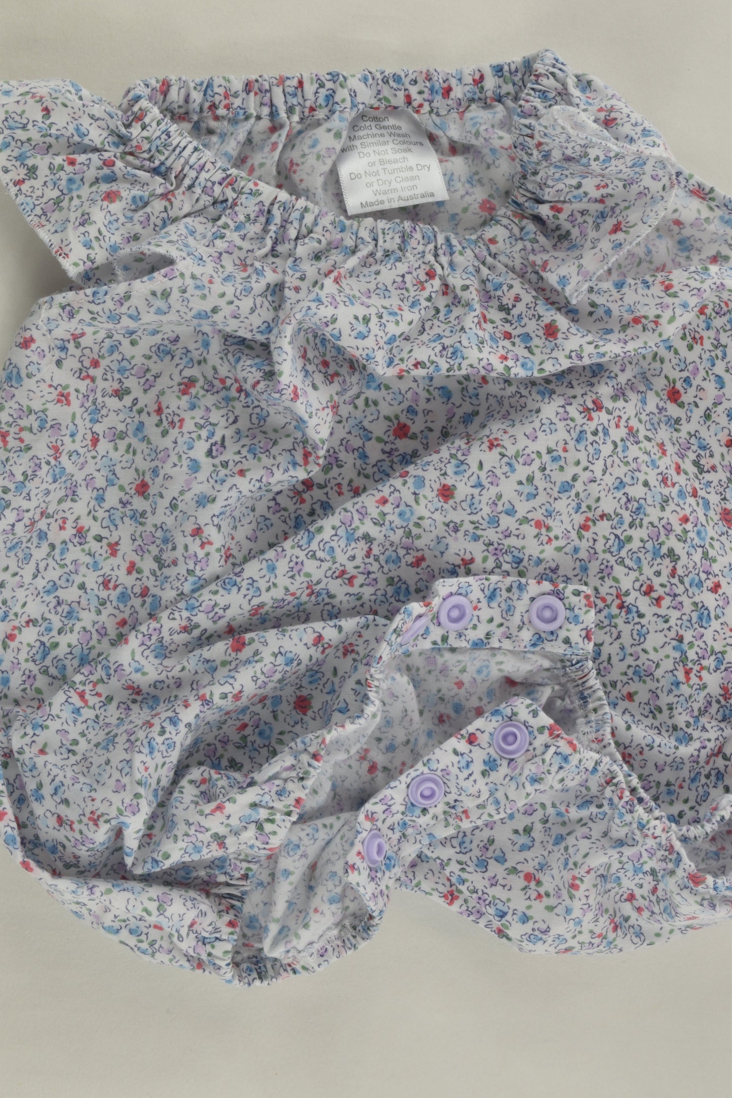 Handmade Size 00 Floral Romper