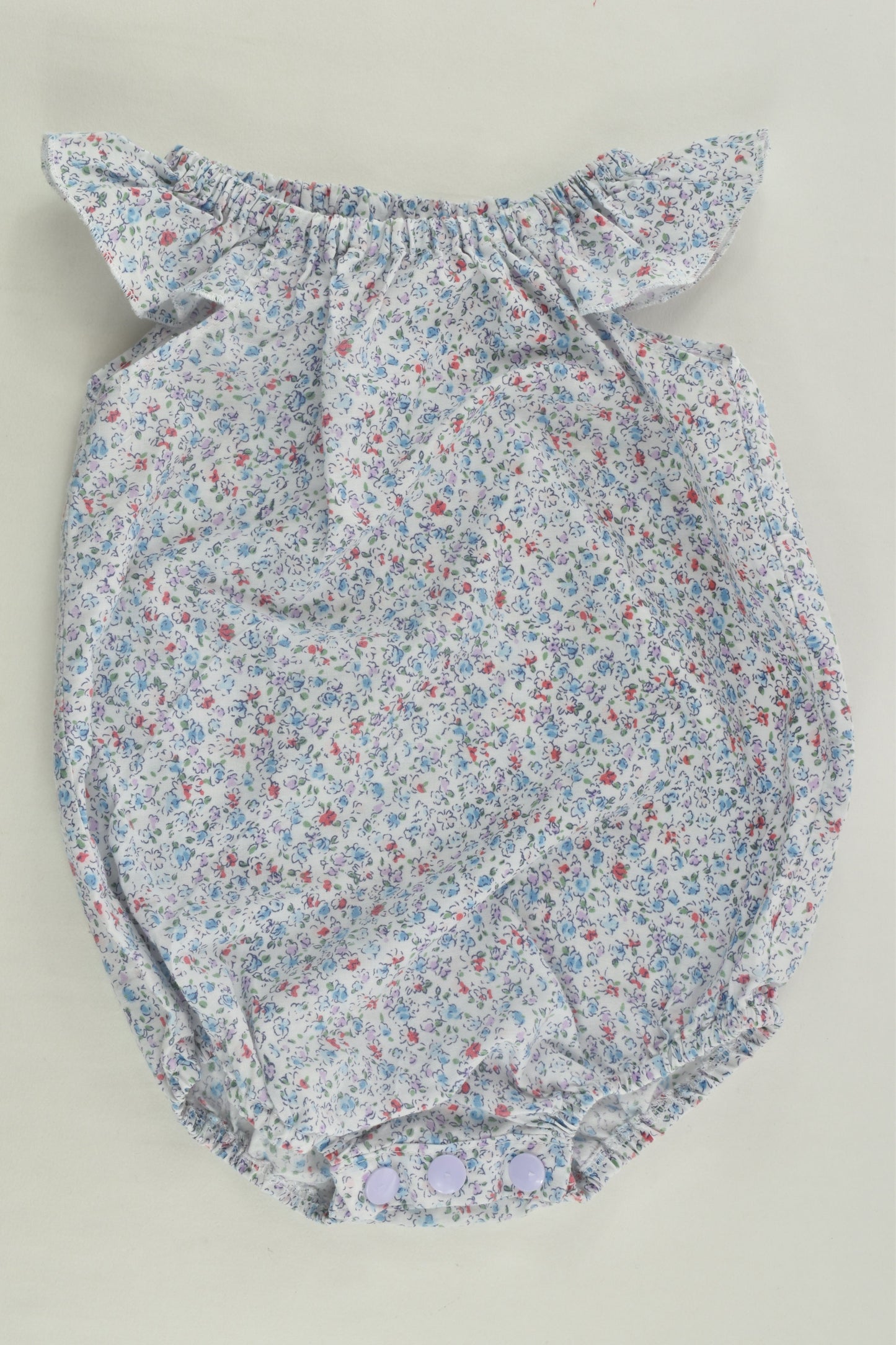 Handmade Size 00 Floral Romper