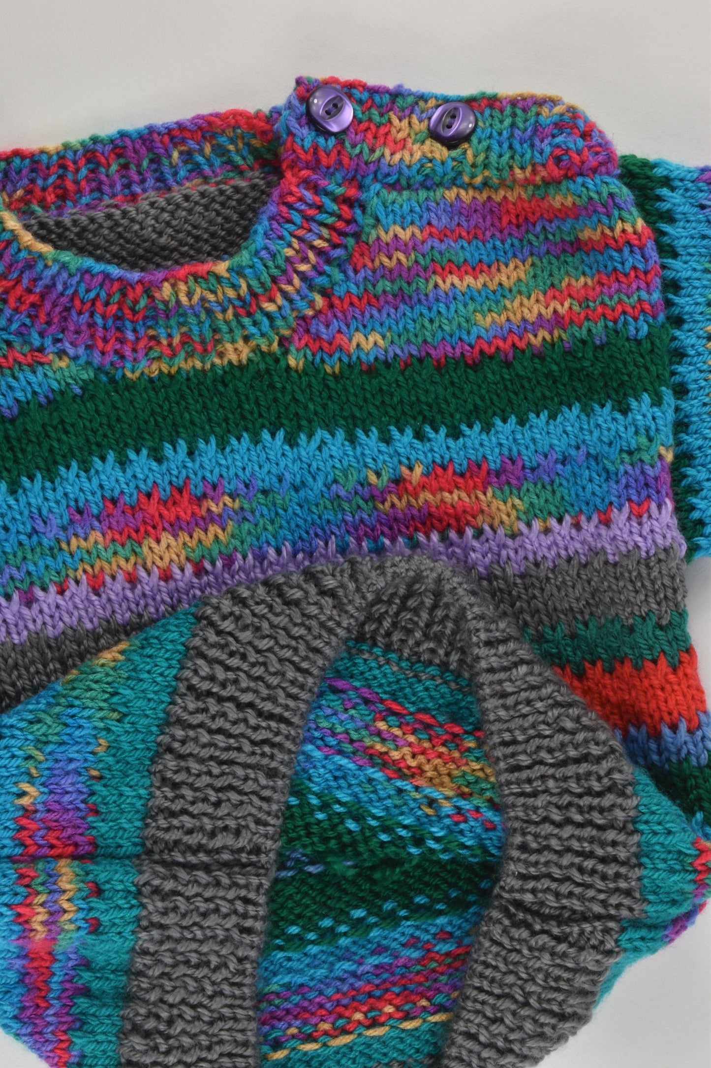 Handmade Size approx 0 Knitted Jumper