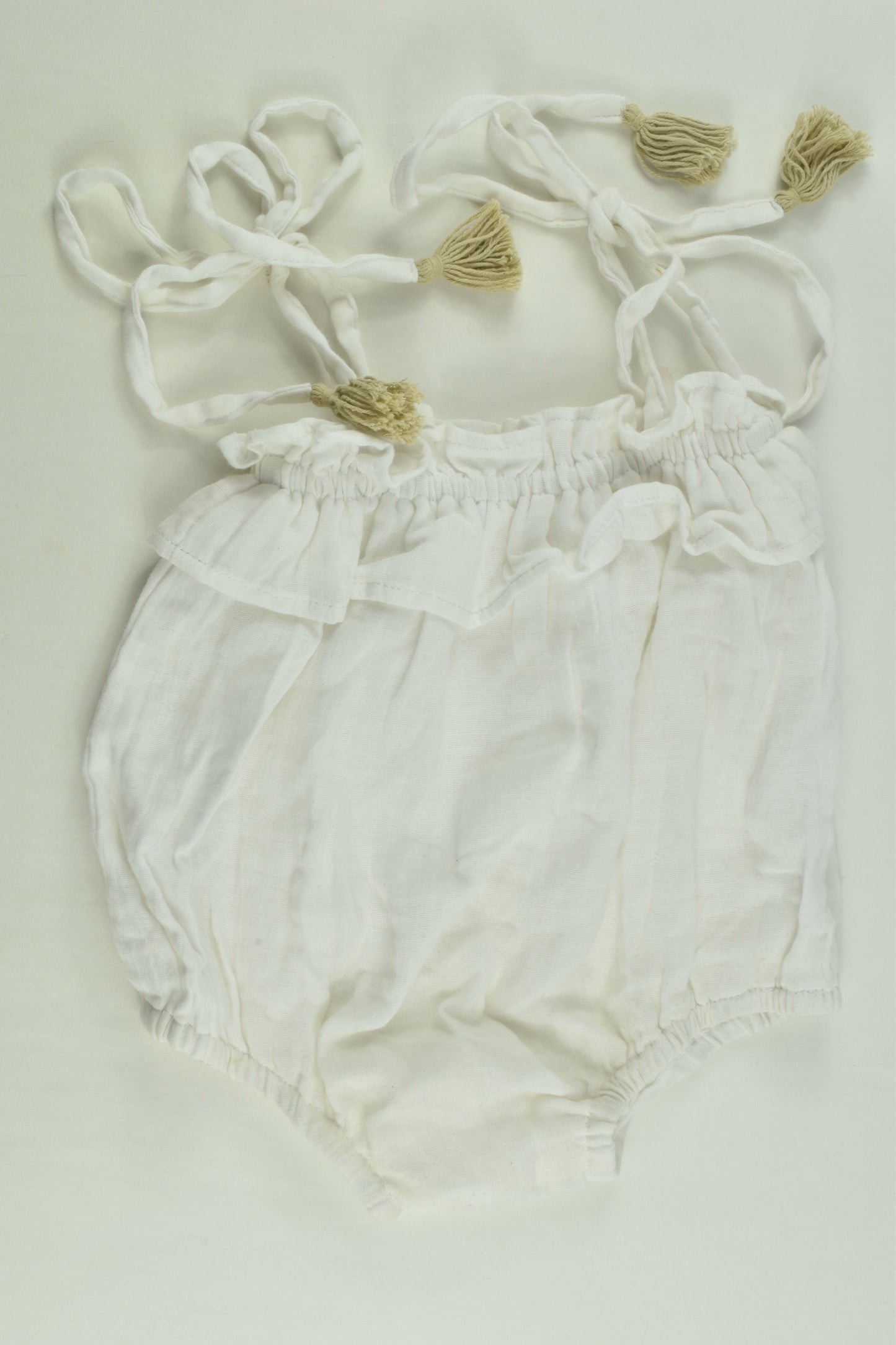 Handmade Size approx 0 Muslin Romper