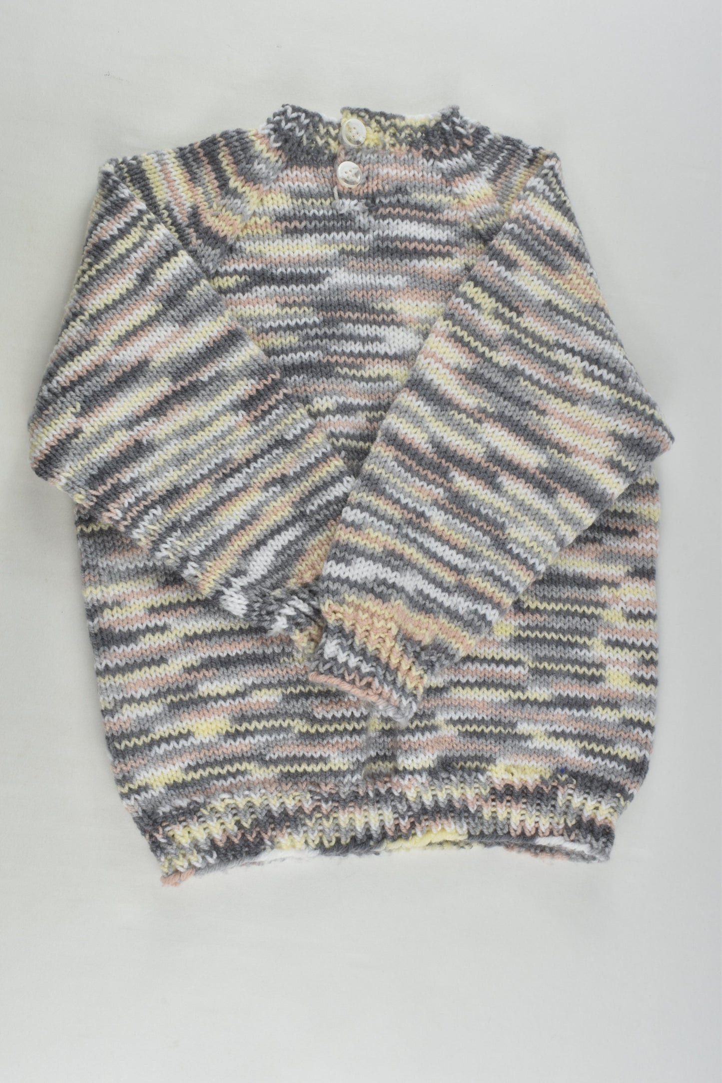 Handmade Size approx 4 Knit Jumper with Pockets