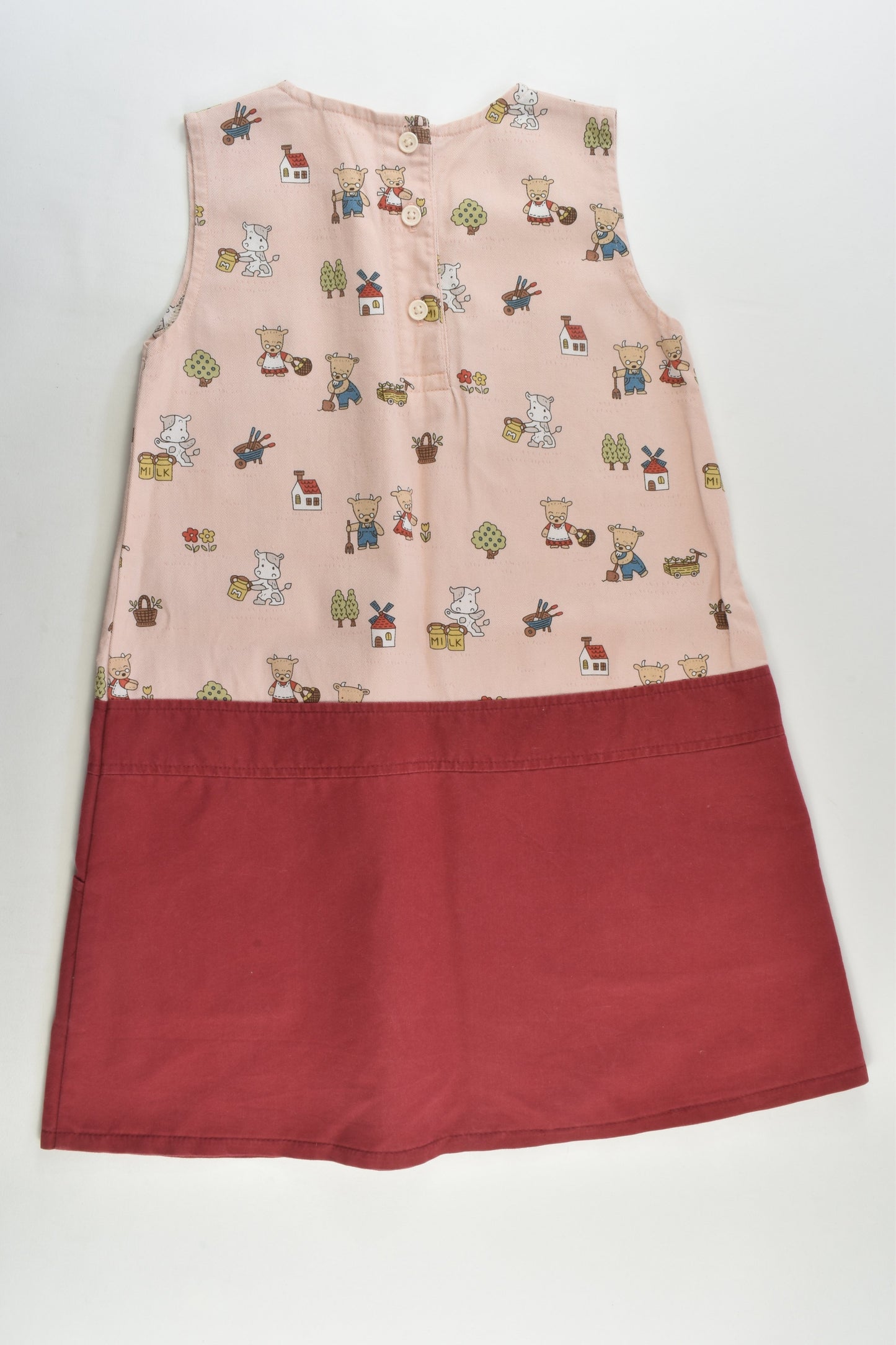 Handmade Size approx 5-6 Farm Animals Dress