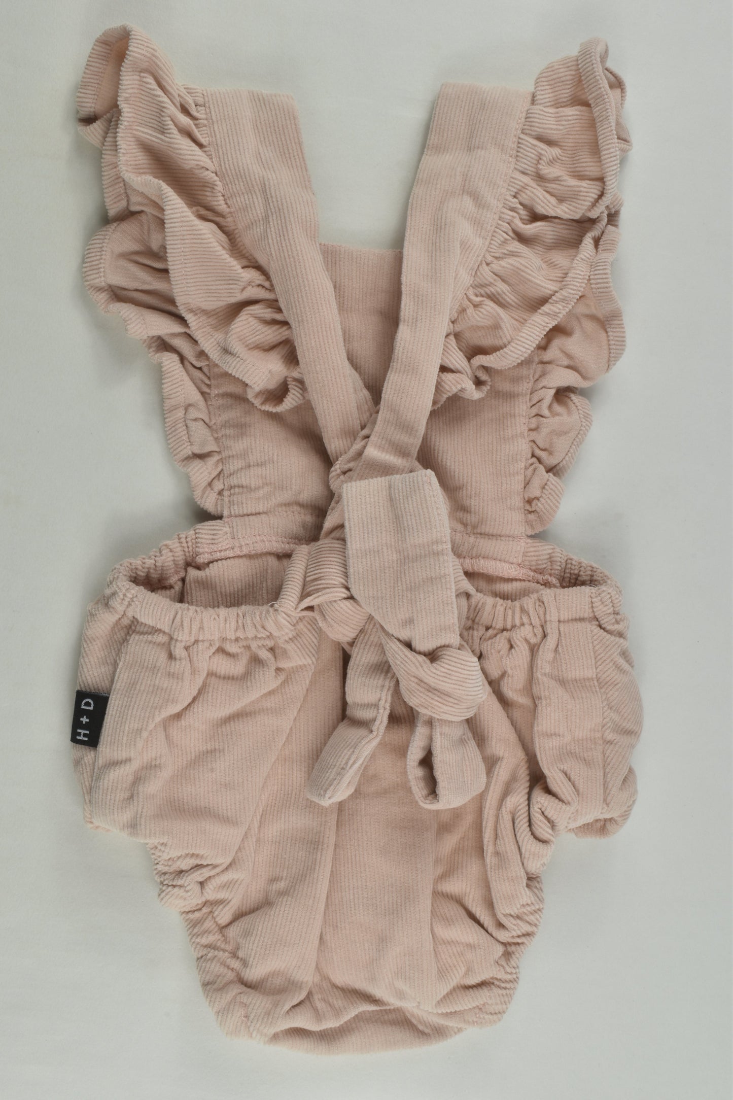 Hubble and Duke Size 0 Pink Cord Romper