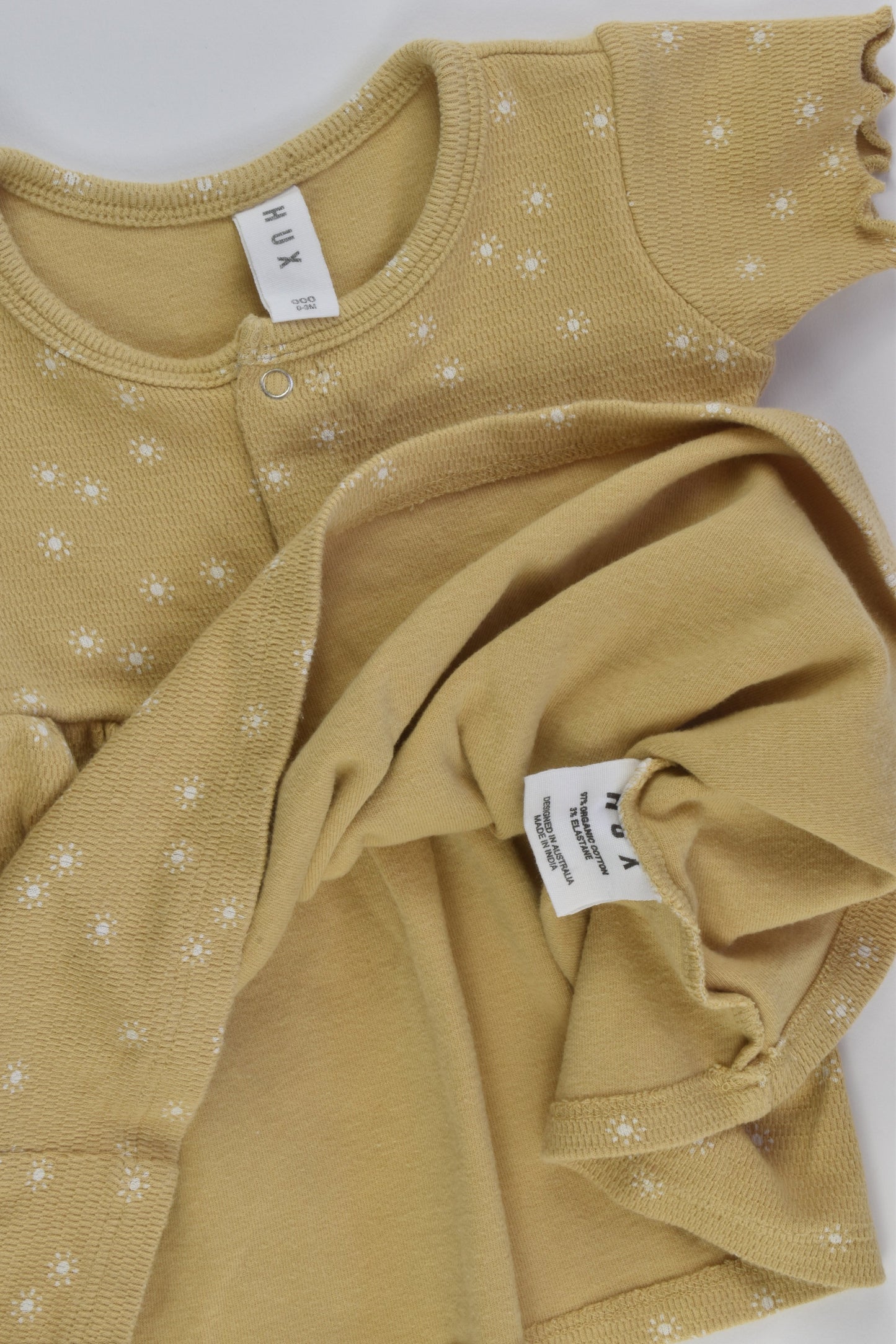 Hux Size 000 Sun Print Rib Dress