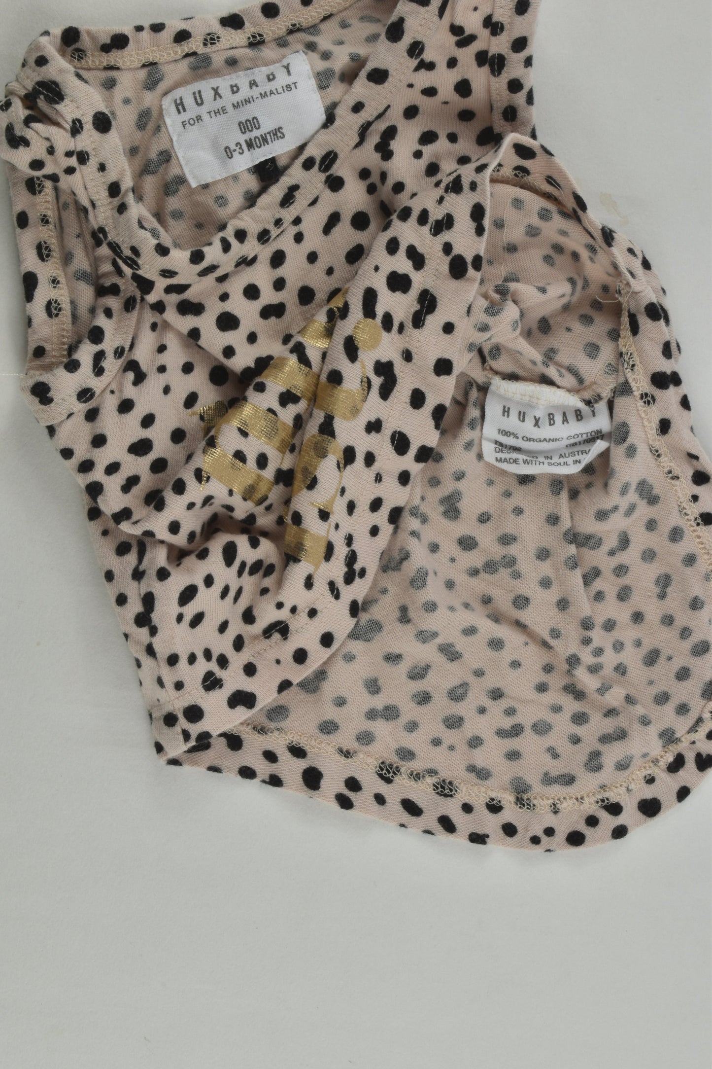 Huxbaby Size 000 'Minimalist' Sleeveless Top