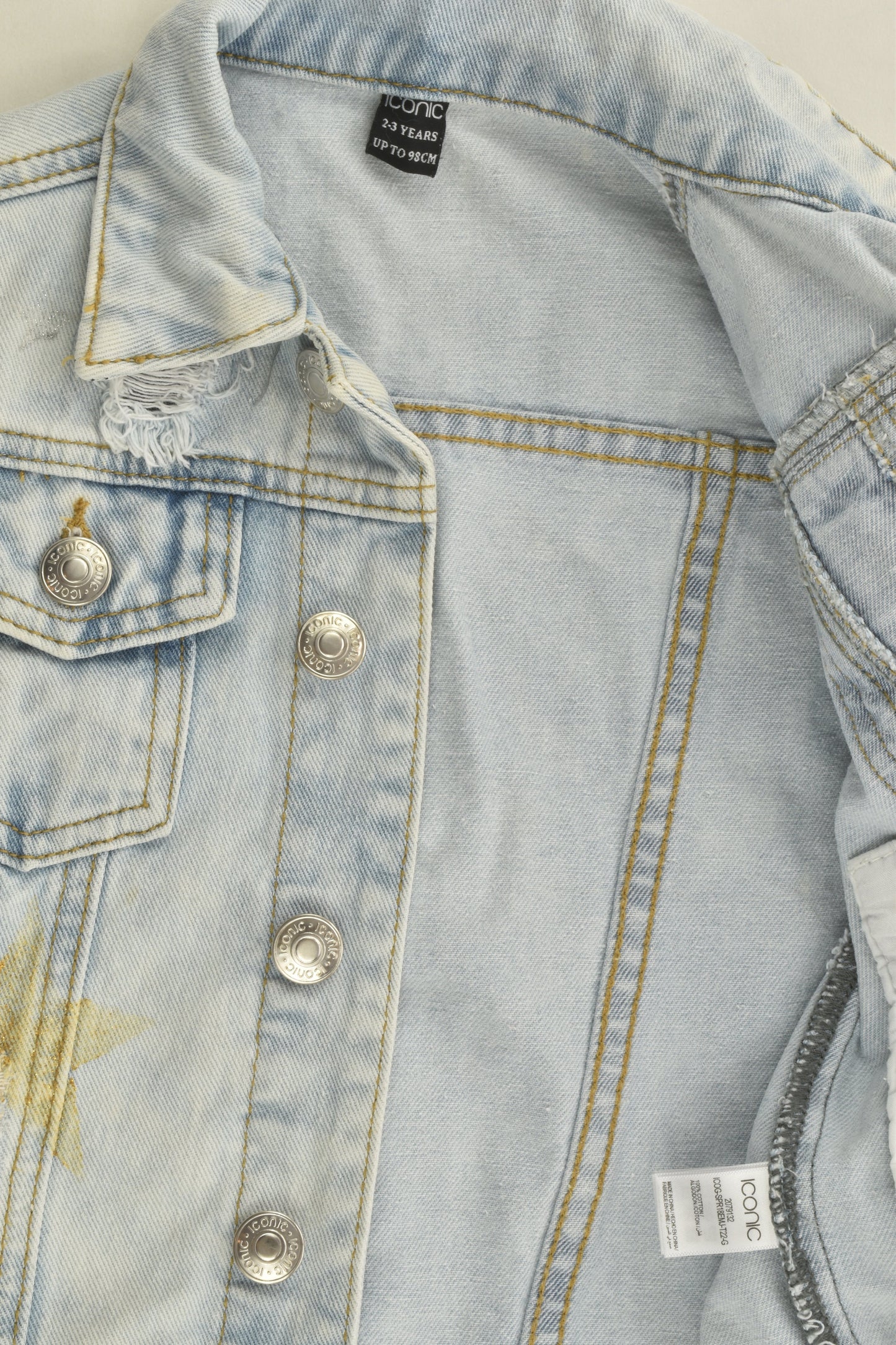 Iconic Size 2-3 Denim Jacket