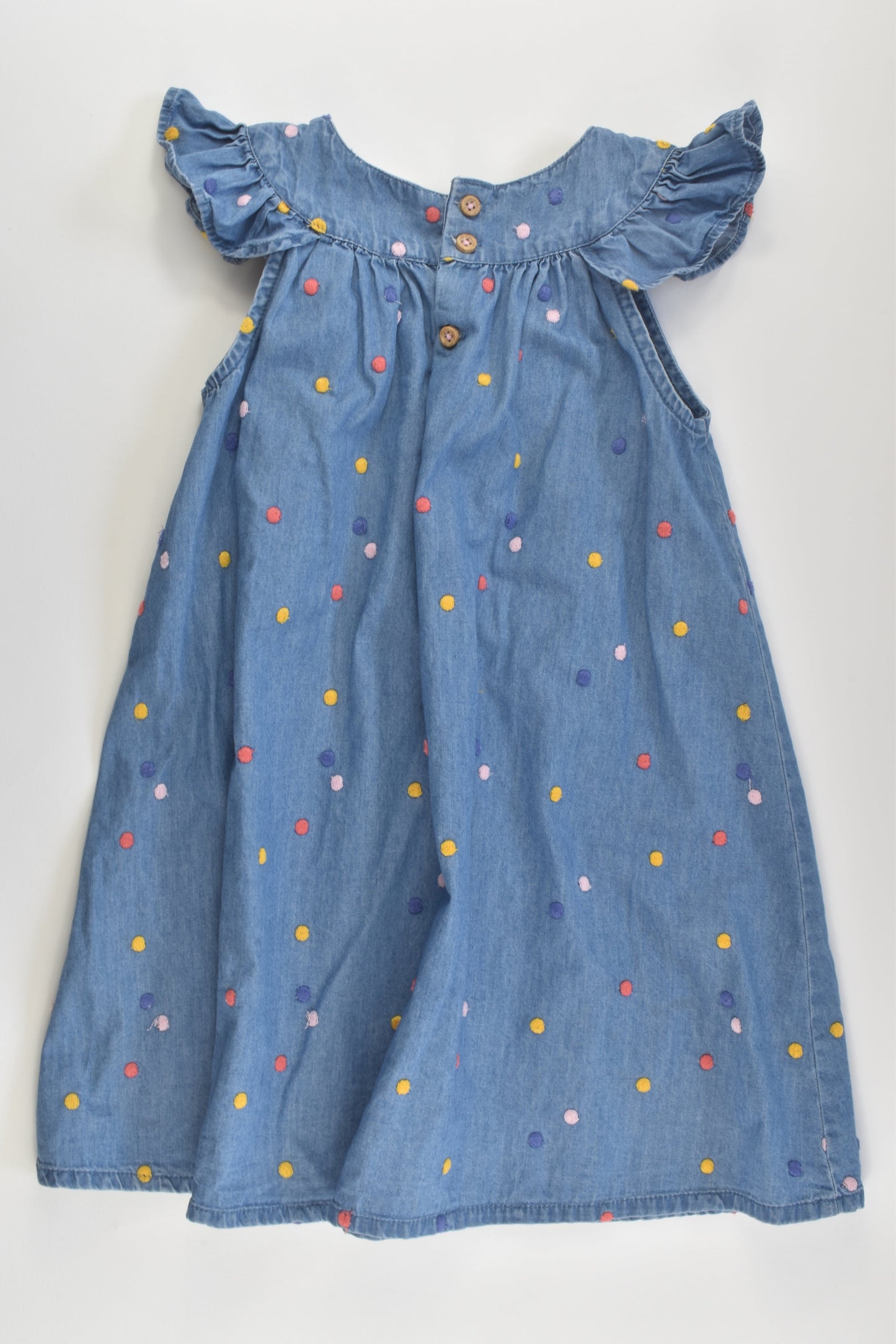 Jack & Milly Size 3 Pom Pom Denim Dress