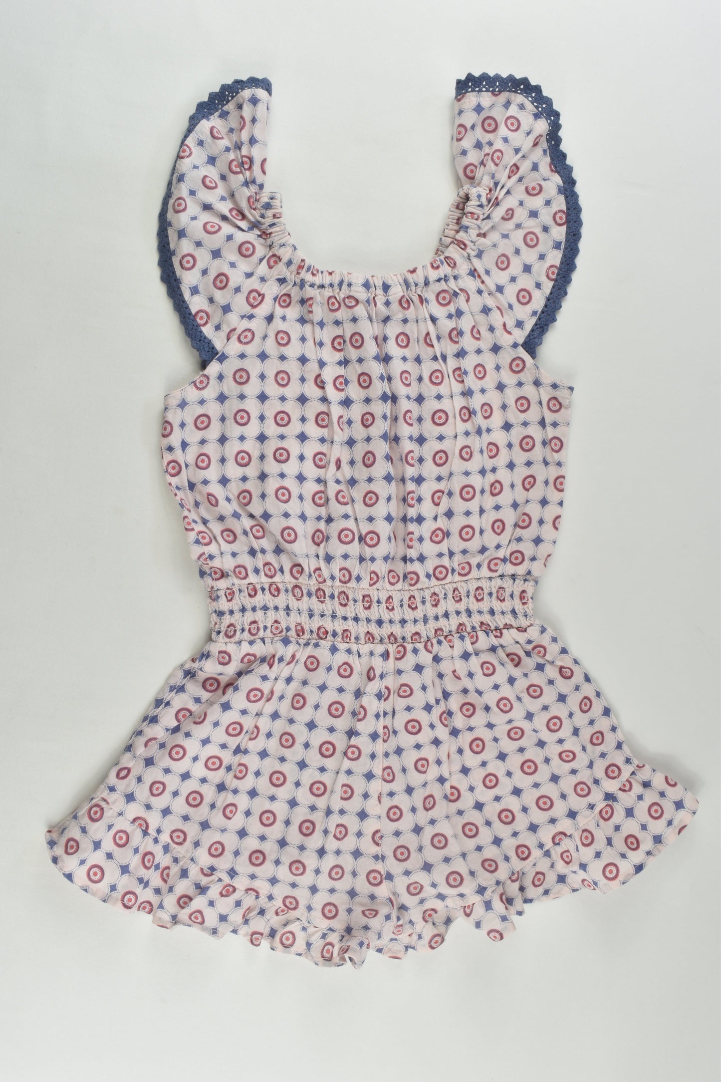 Jack & Milly Size 3 Retro Flowers Playsuit