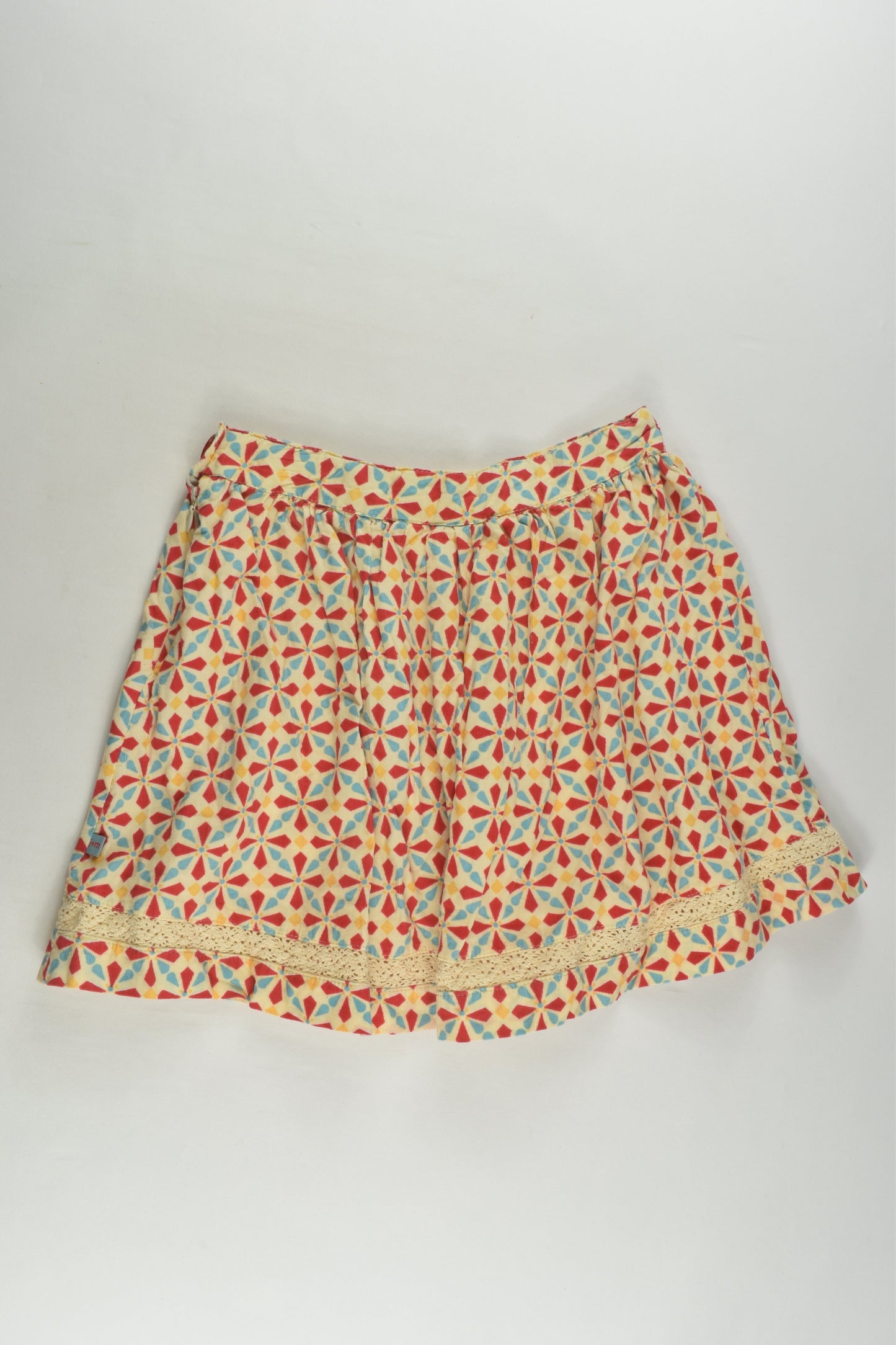 Jack & Milly Size 7 Lightweight Cord Skirt