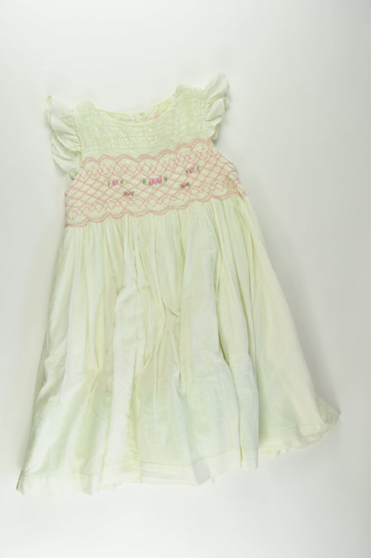 Janie and Jack Size 4 Lined Smocked Dress