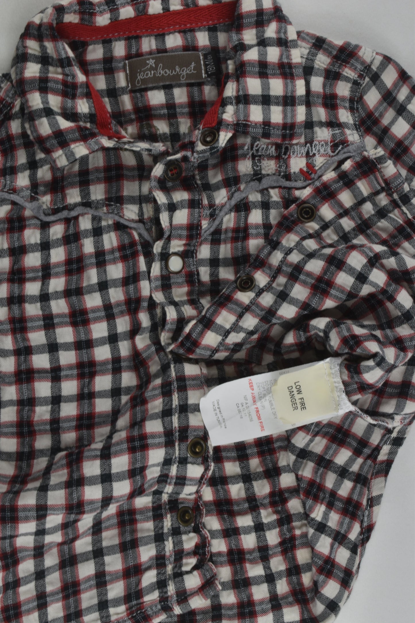 Jean Bourget Size 1 (18 months) Checked Shirt