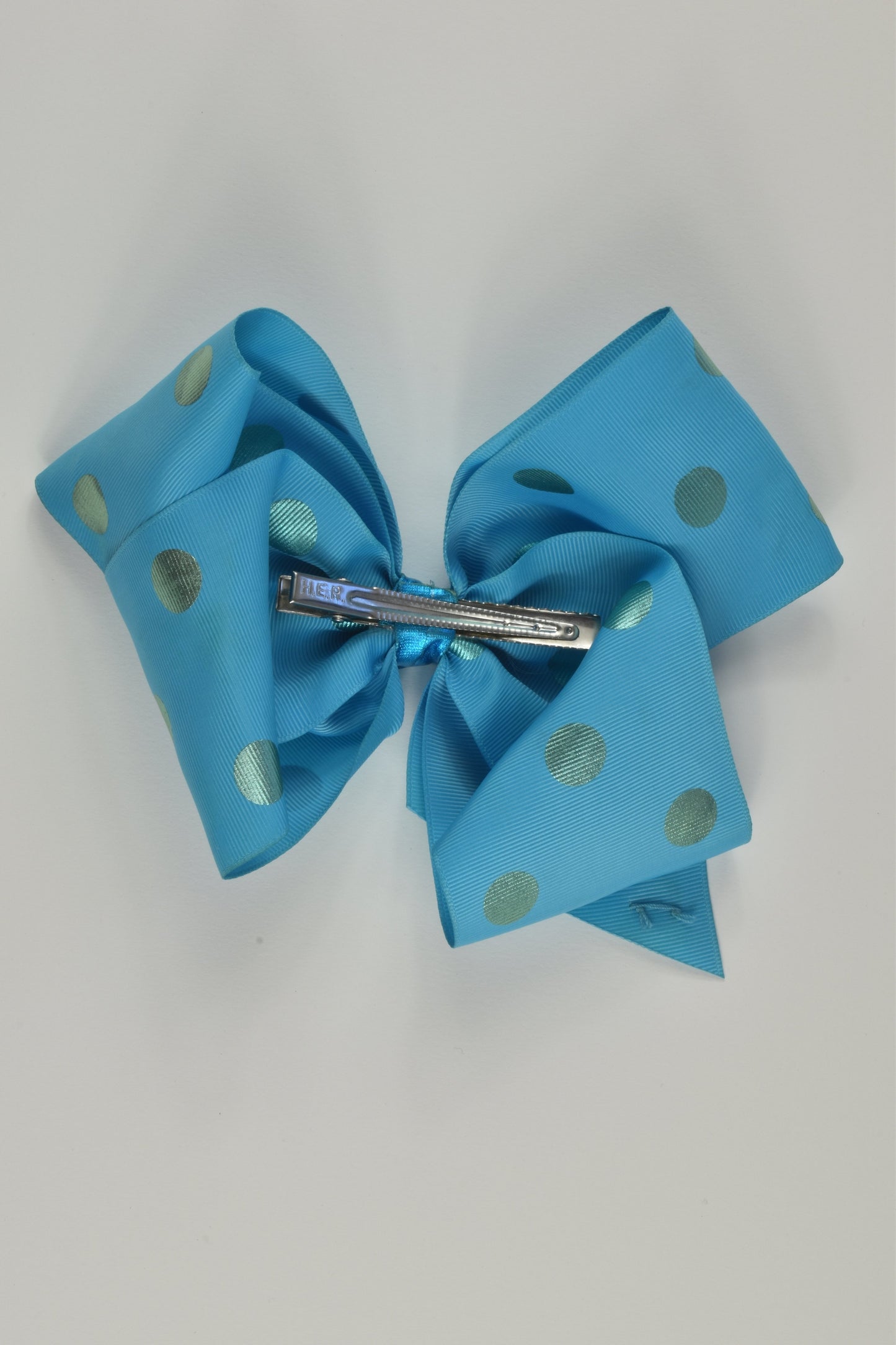 JoJo Siwa Large Blue Polka Dots Bow