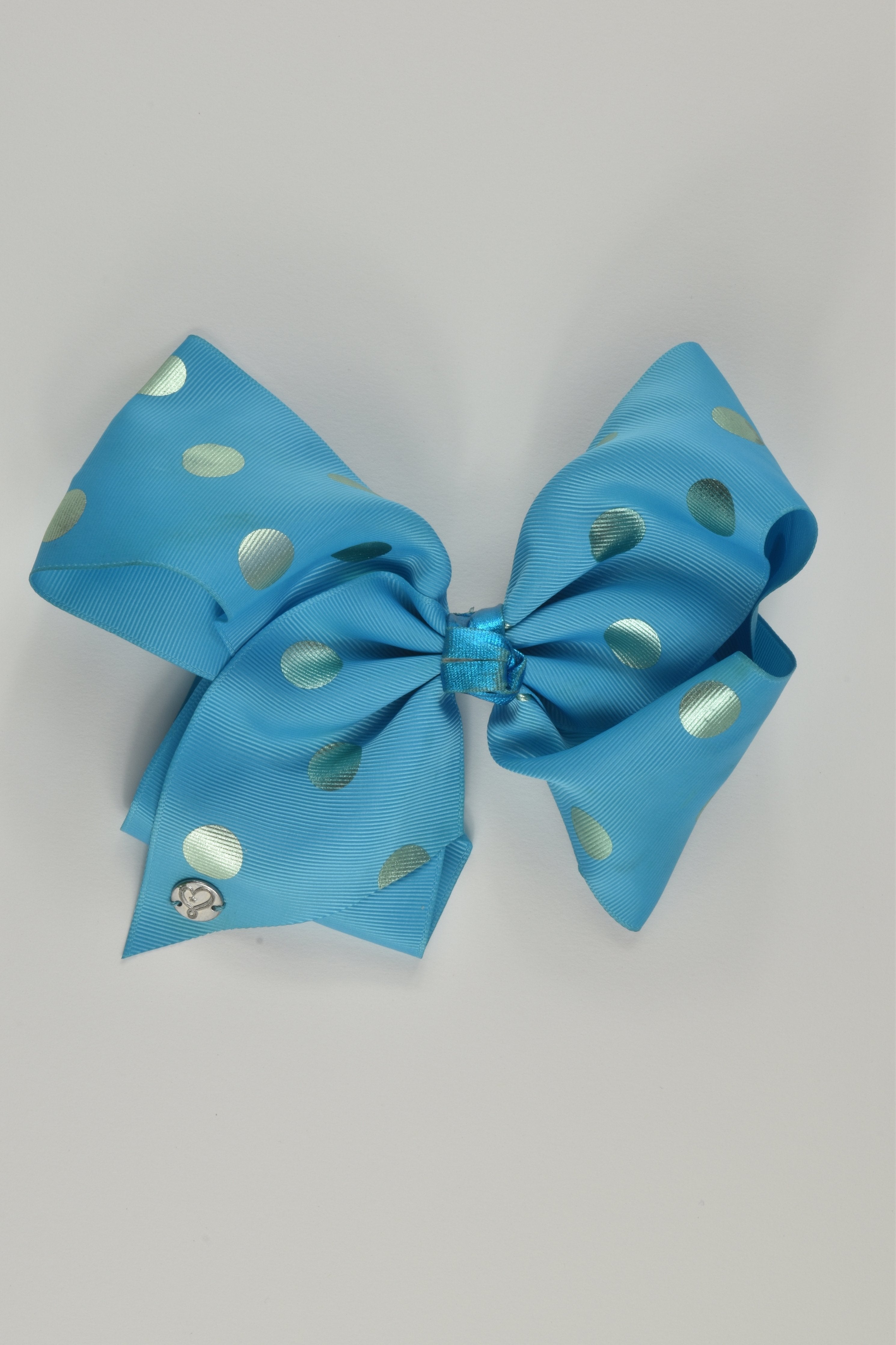 JoJo Siwa Large Blue Polka Dots Bow – MiniMe Preloved - Baby and