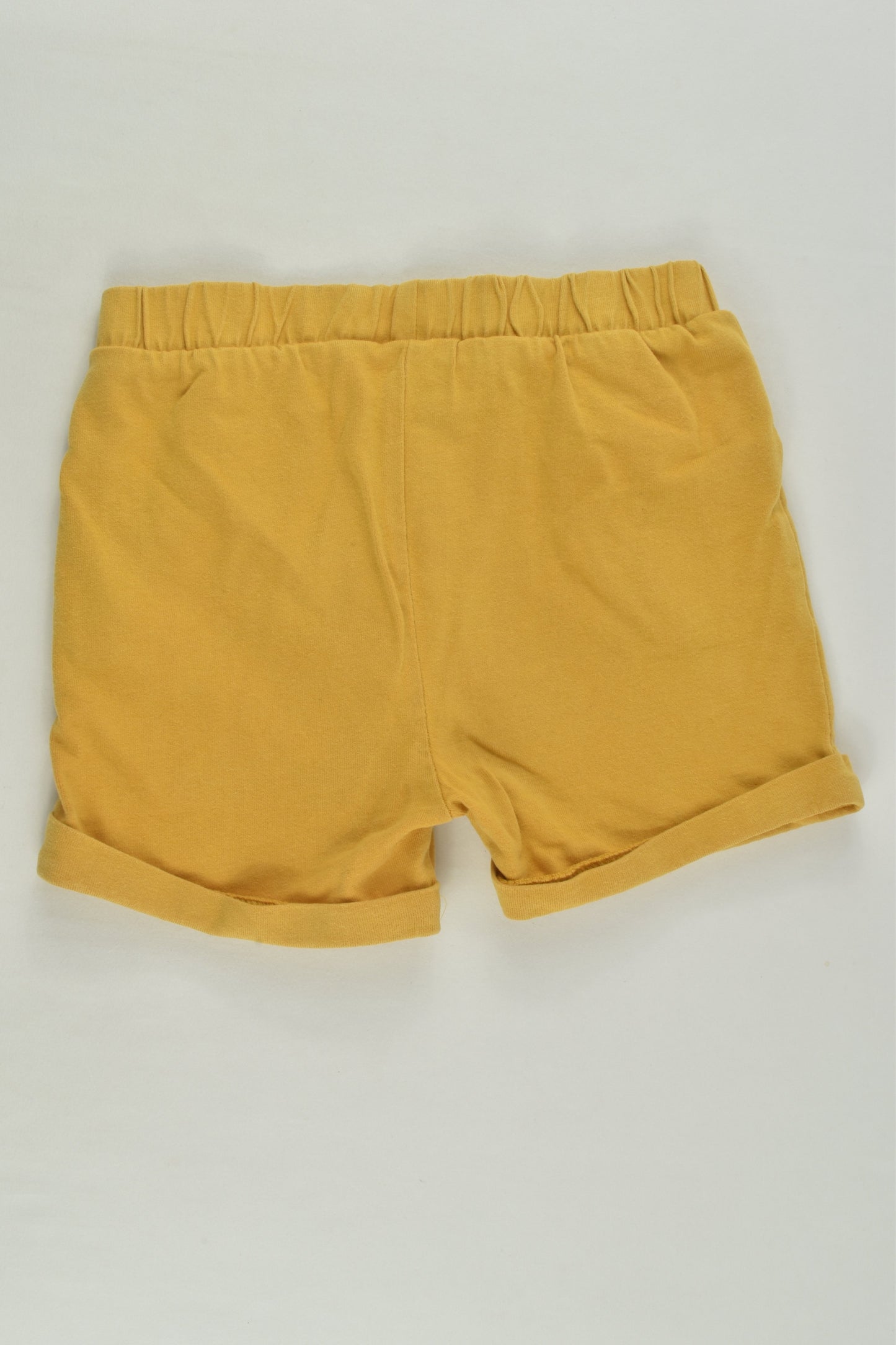 John Lewis Size 0 (9-12 months) Organic Mustrad Dinosaur Shorts