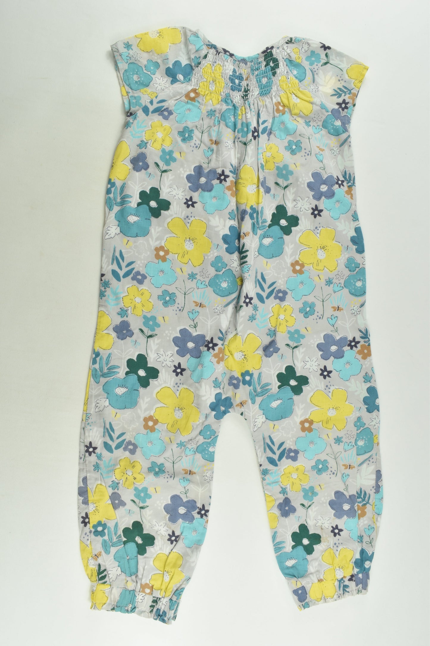 John Lewis Size 2 (168-24 months) Lined Floral Playsuit