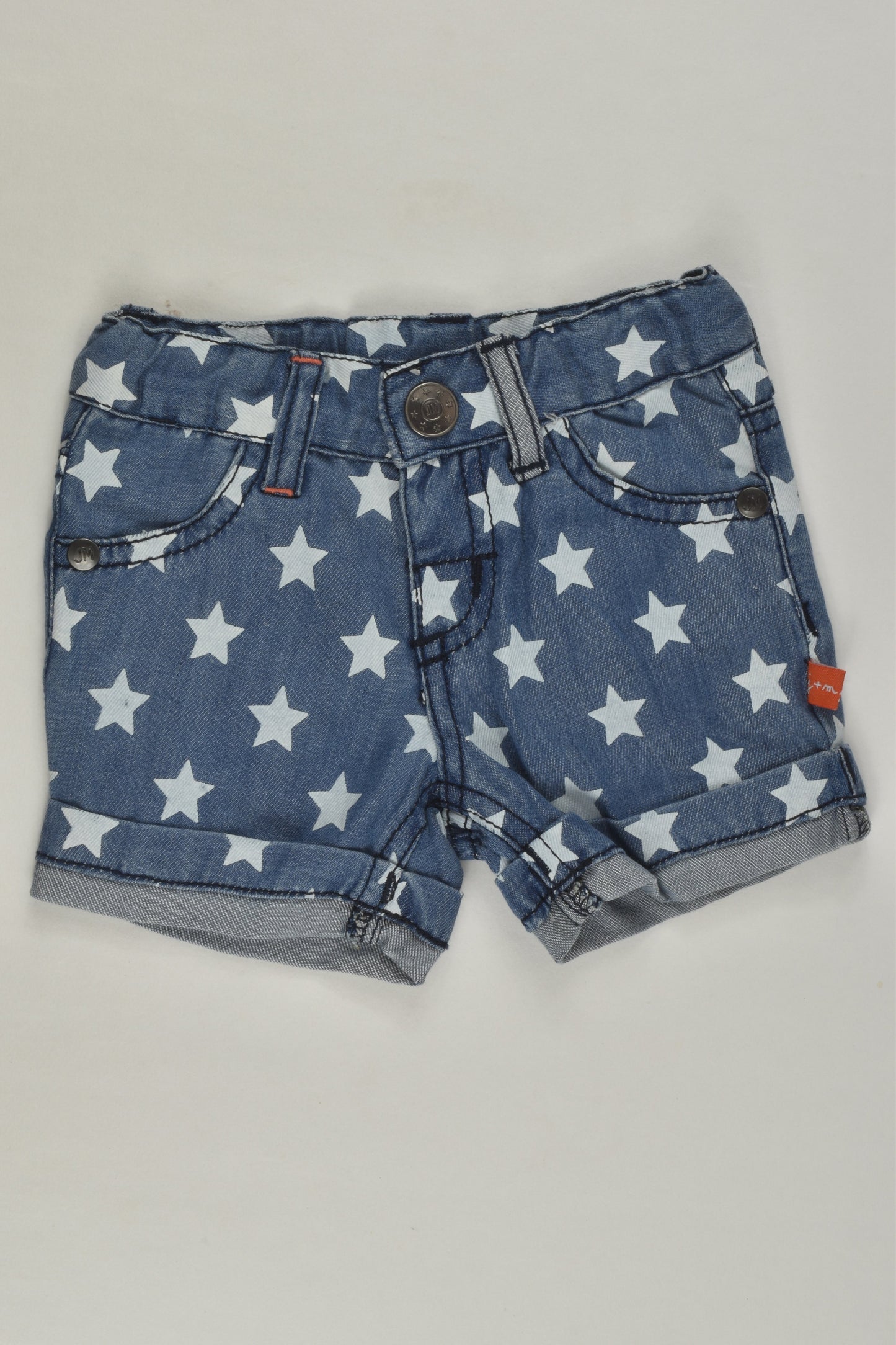 Jsack & Milly Size 000 Stars Denim Shorts