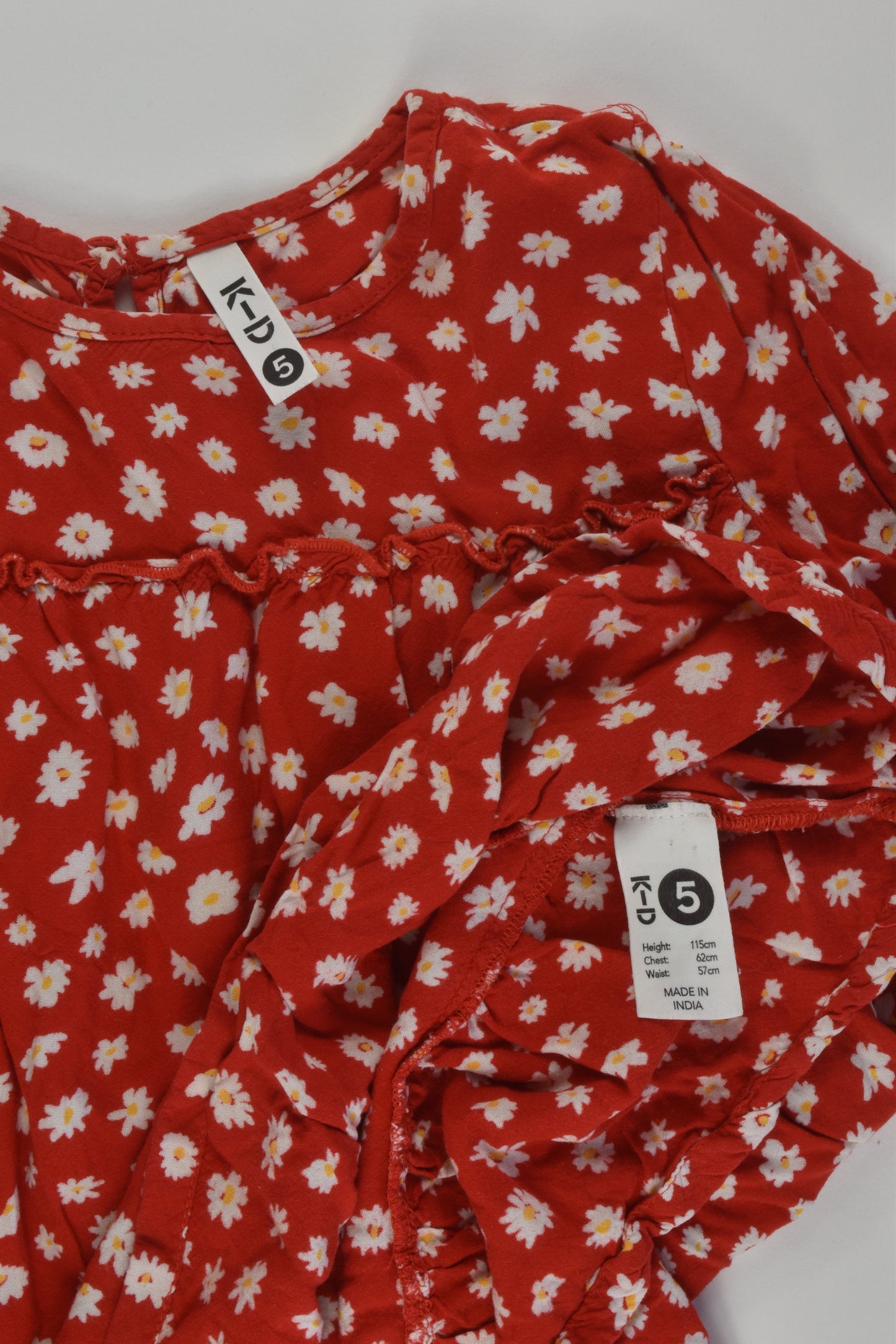 K-D Size 5 Floral Viscose Dress