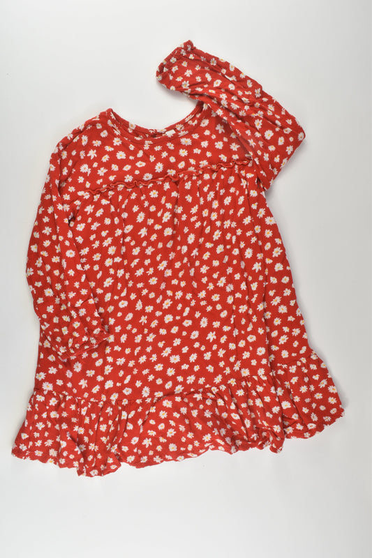 K-D Size 5 Floral Viscose Dress