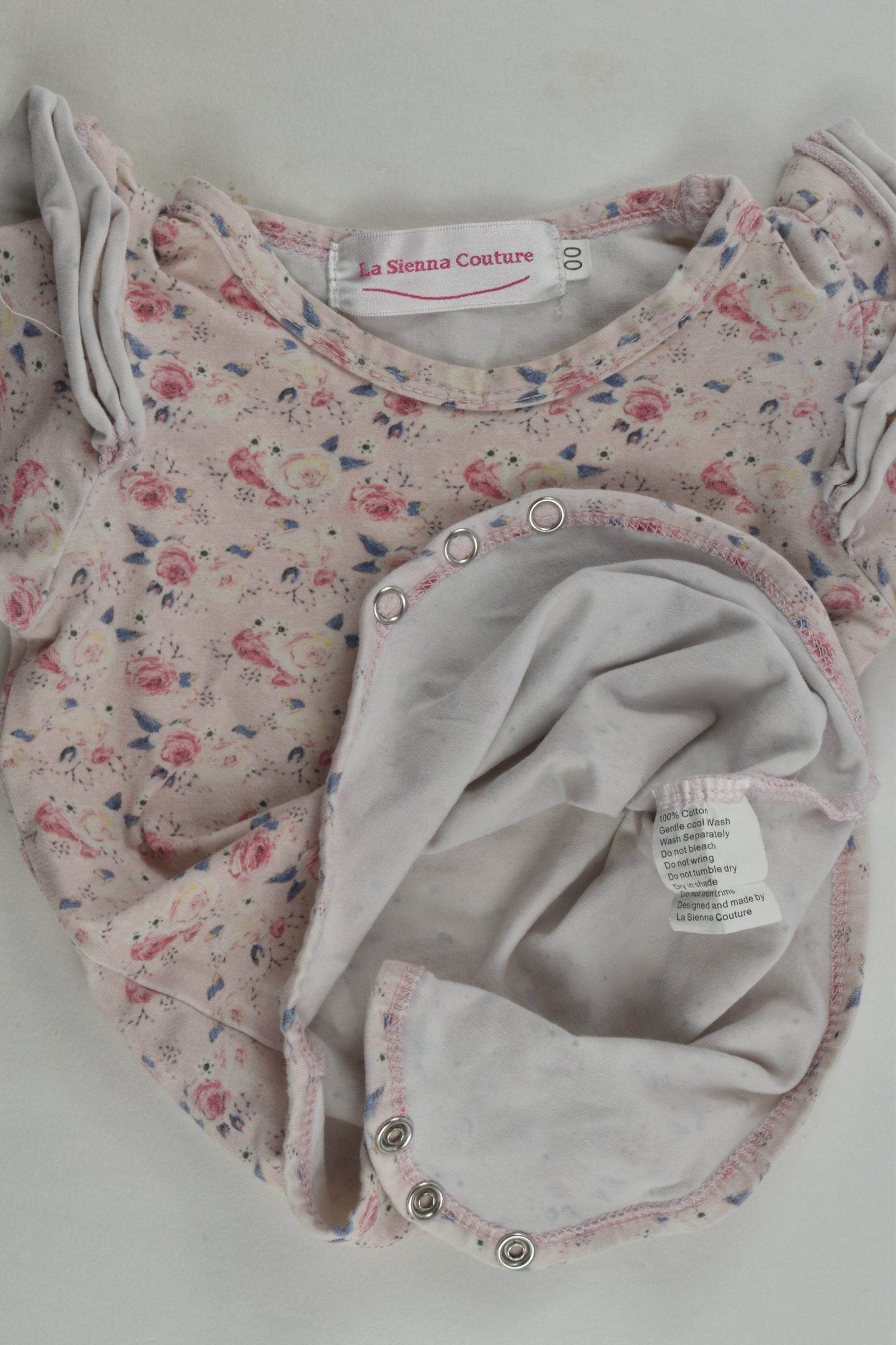 La Sienna Couture Size 00 Floral Bodysuit