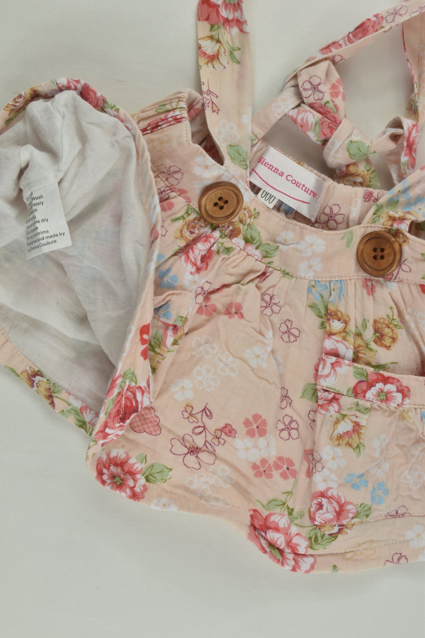 La Sienna Couture Size 000 Lined Floral Suspender Dress