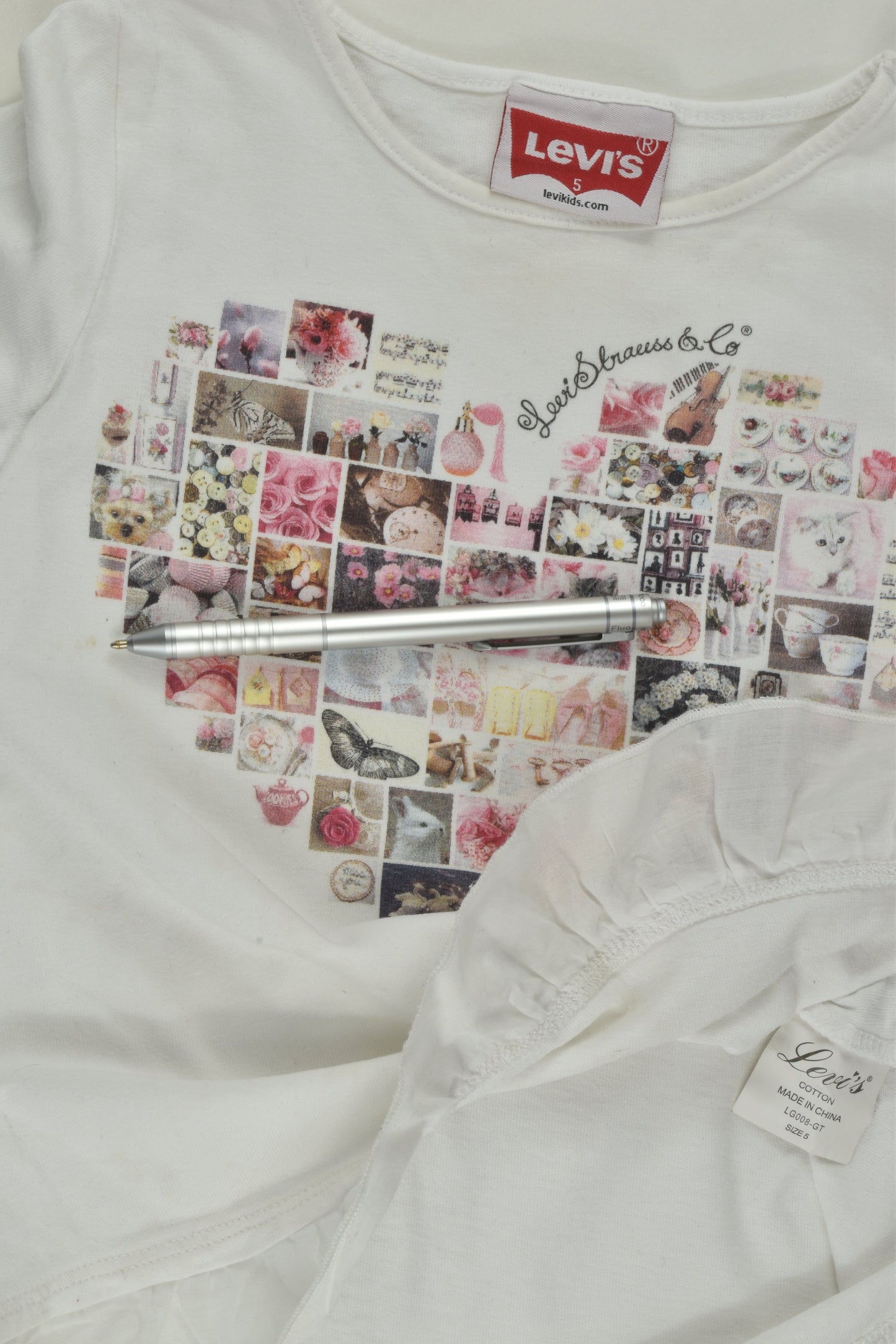 Levi's Size 5 Love Heart Top