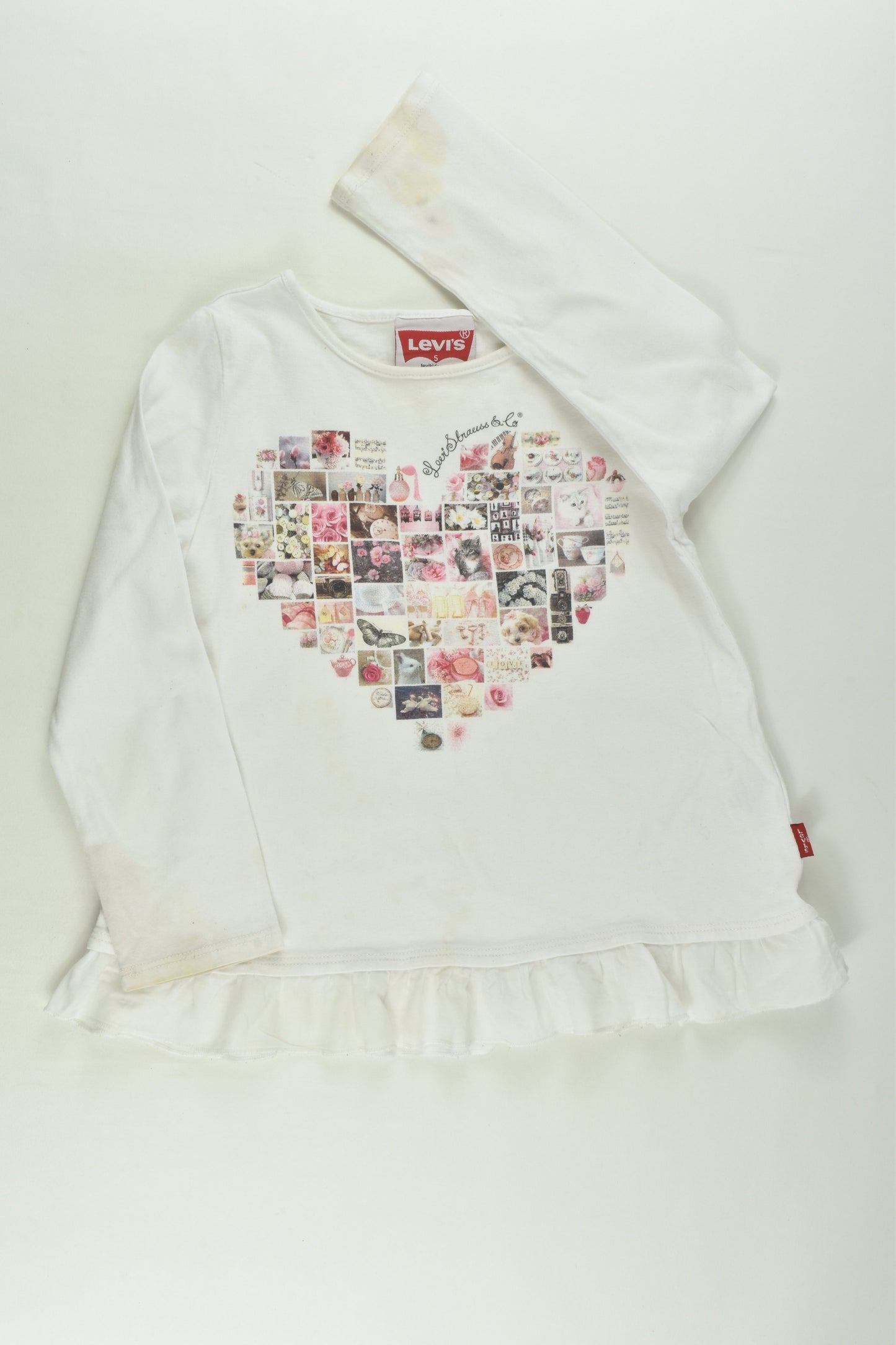 Levi's Size 5 Love Heart Top