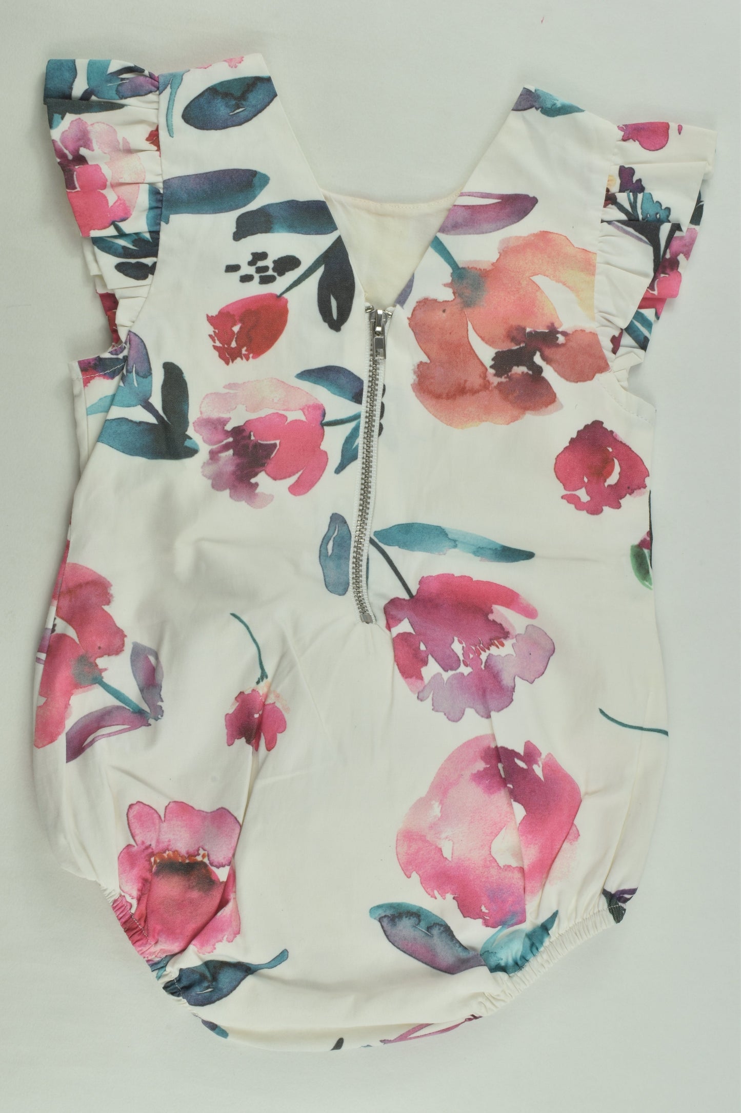 Lissy Rose Size 0 Lined Floral Romper