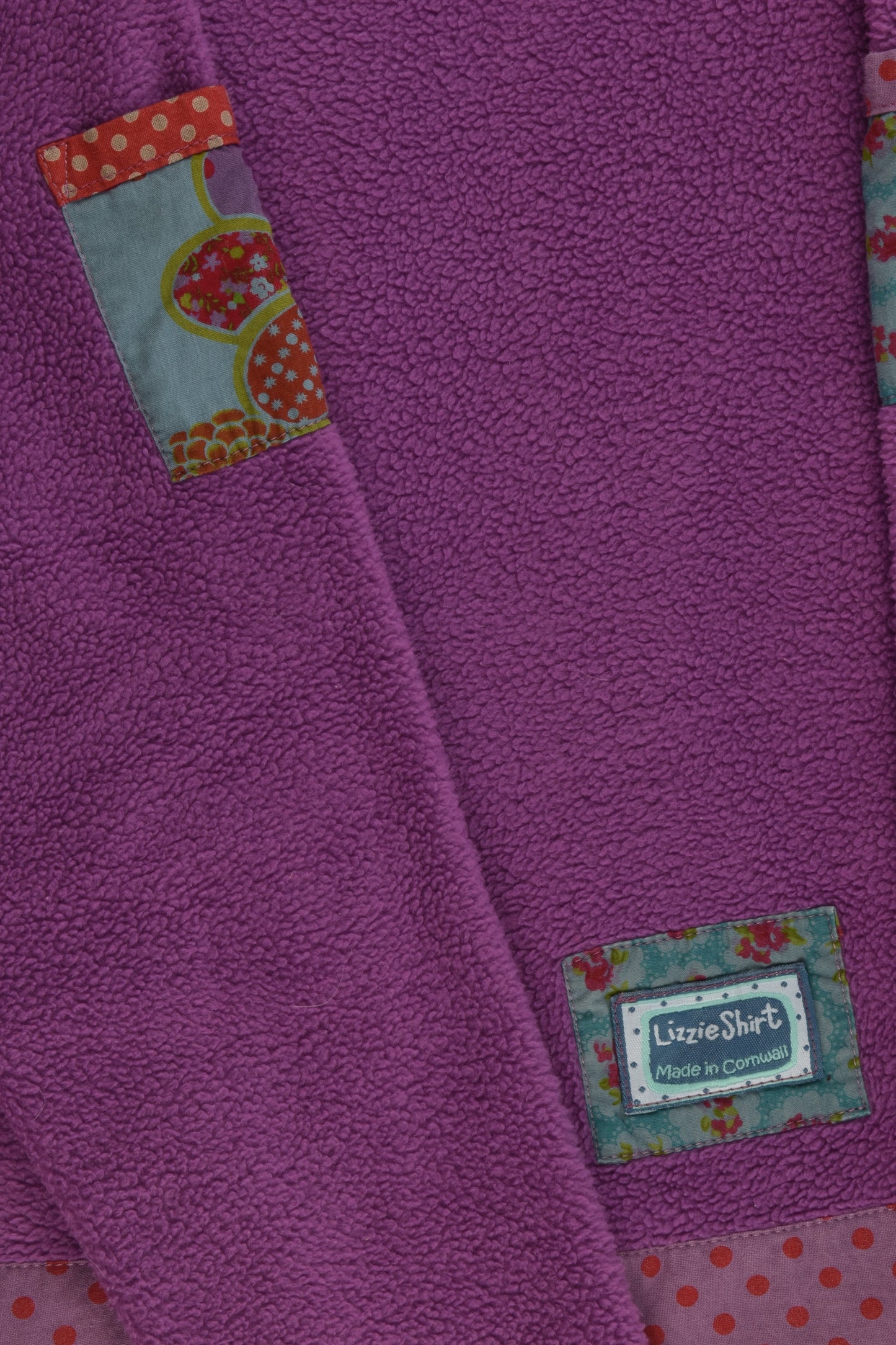Lizzie Shirt (Made in Cornwall) Size 8-9 Fleece Jumper