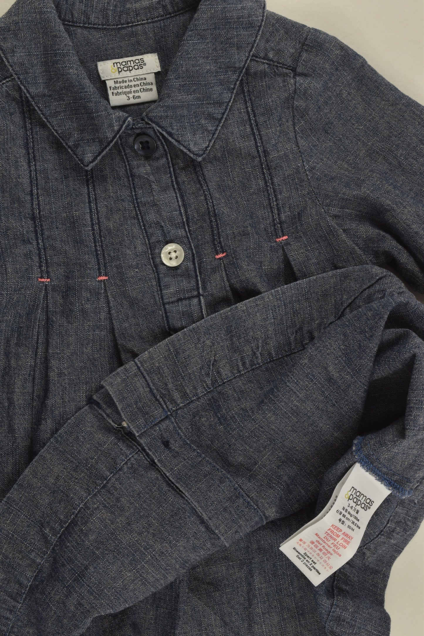 Mamas and Papas Size 00 Denim Dress