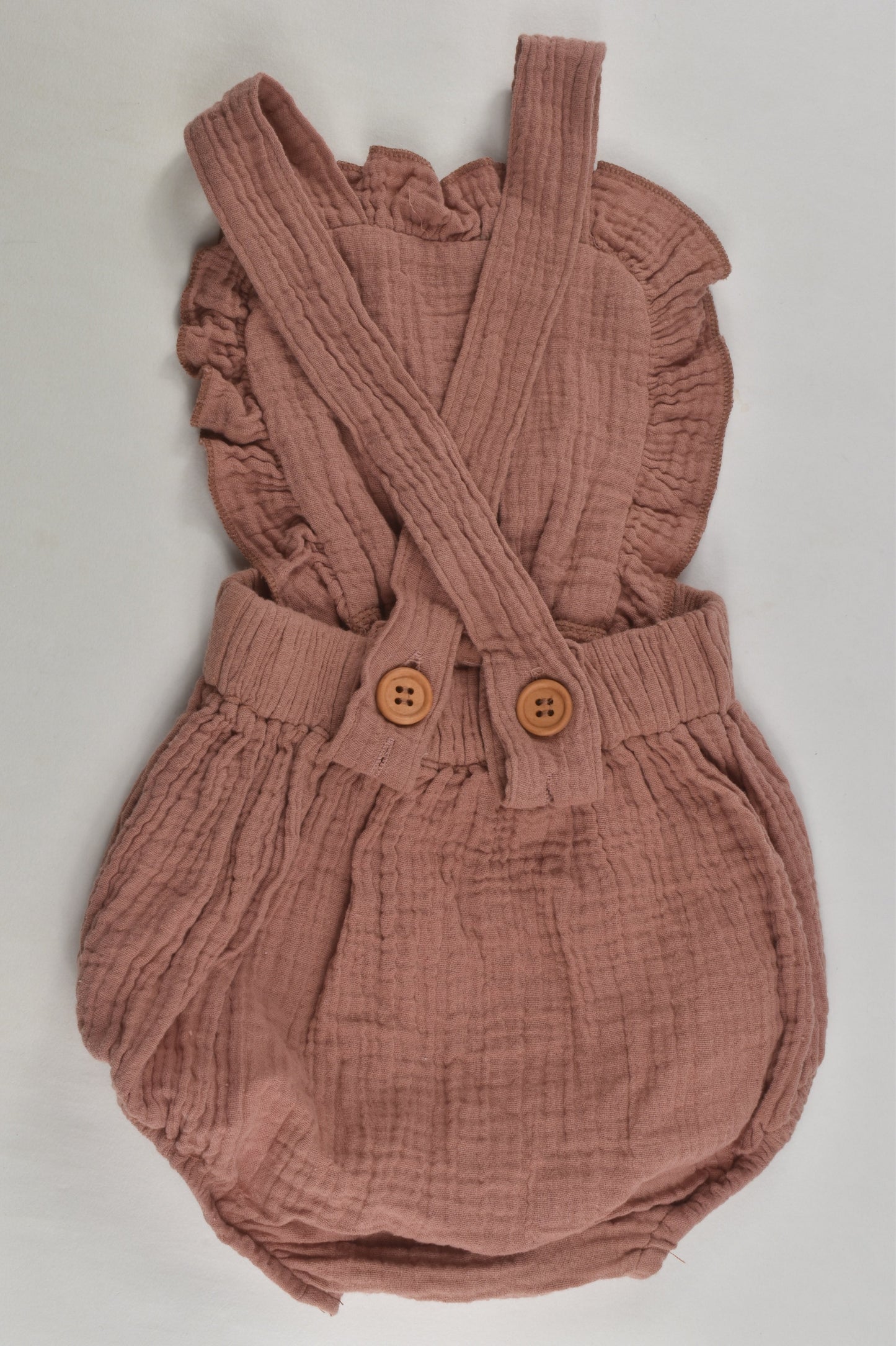 Mariboo Size 000-00 Muslin Bubble Romper