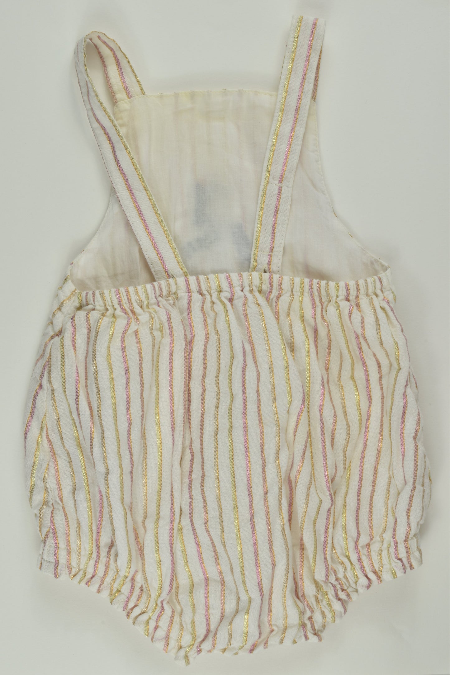 Marks & Spencer Size 00 (3-6 months) Lined Giraffes Bubble Romper