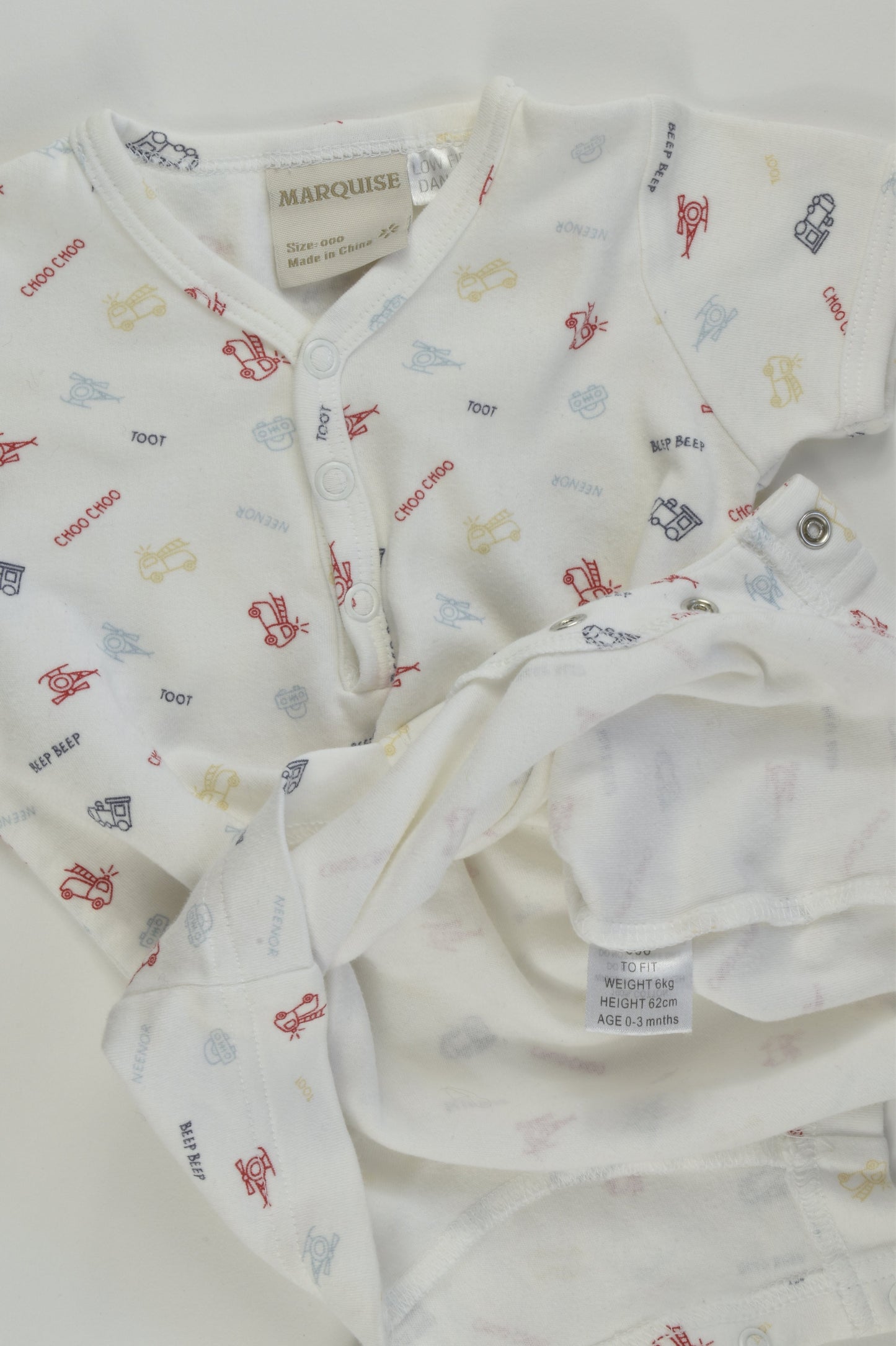 Marquise Size 000 Vehicle Short Romper