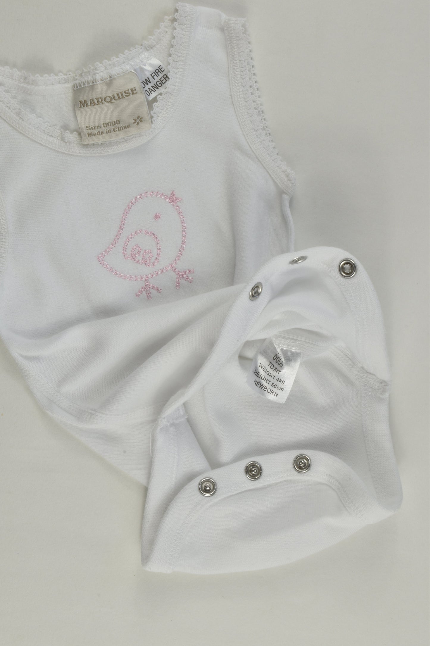 Marquise Size 0000 Bird Bodysuit