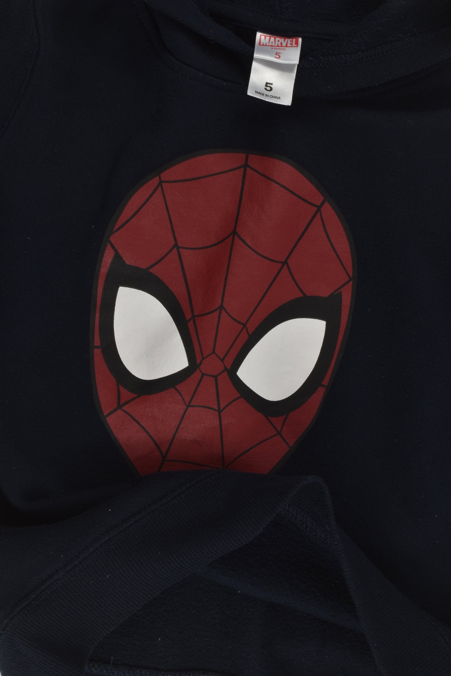 Marvel Size 5 Spiderman Hooded Jumper