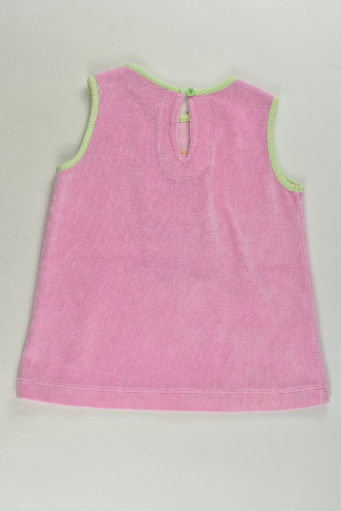 Me&i Size 0 (74/80 cm) Flower Velour Dress/Tunic
