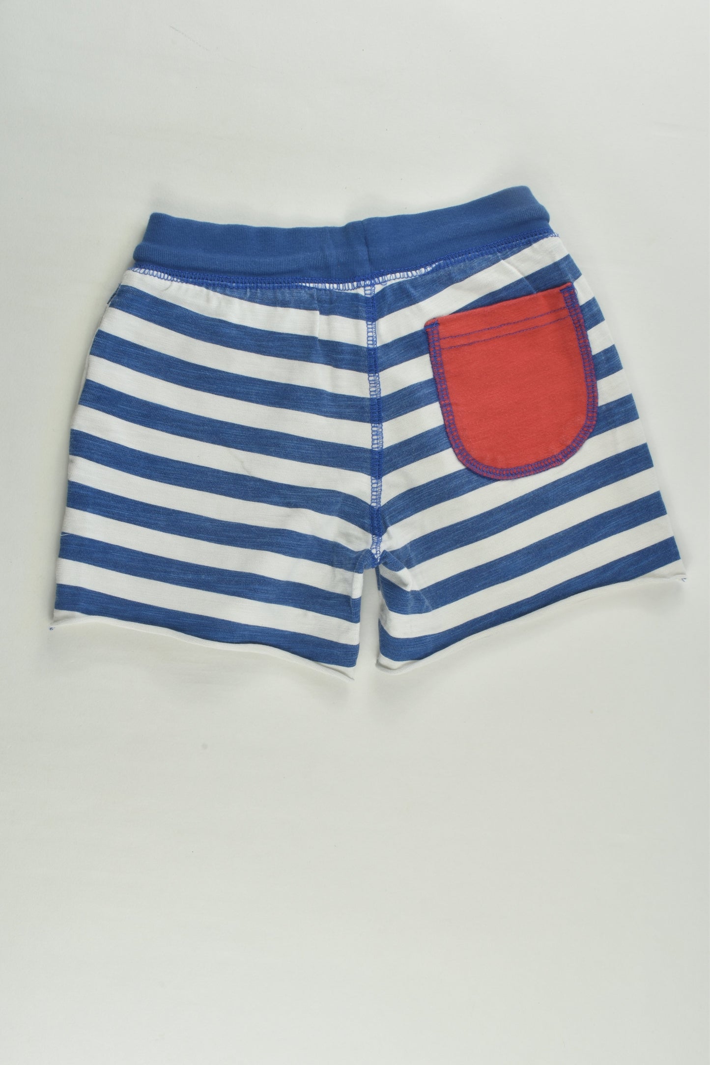 Mini Boden Size 3 Lightweight Blue Stripes Shorts