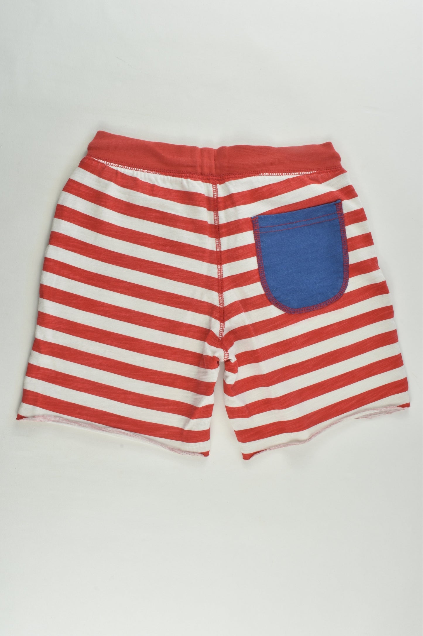 Mini Boden Size 8 Lightweight Red Stripes Shorts