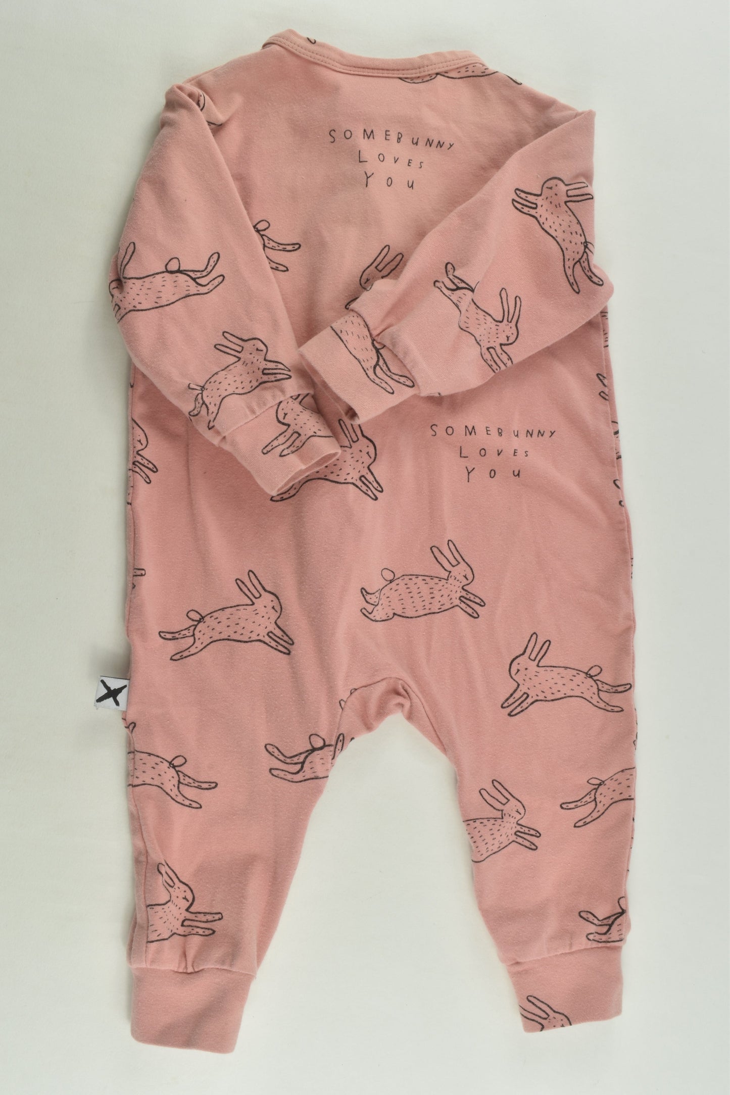 Minti Size 00 'Somebunny Loves You' Zip Romper