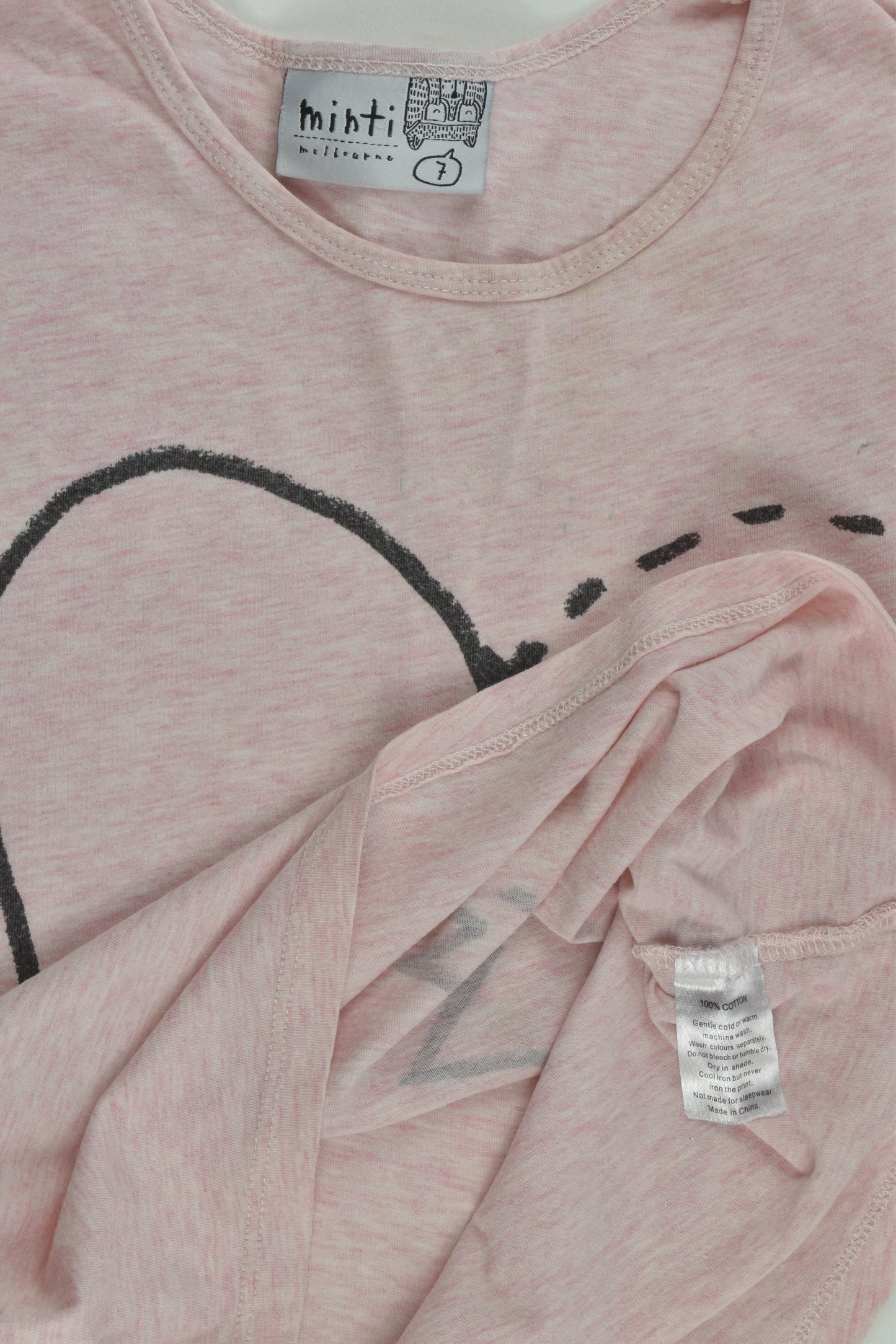 Minti Size 7 Love Heart T-shirt
