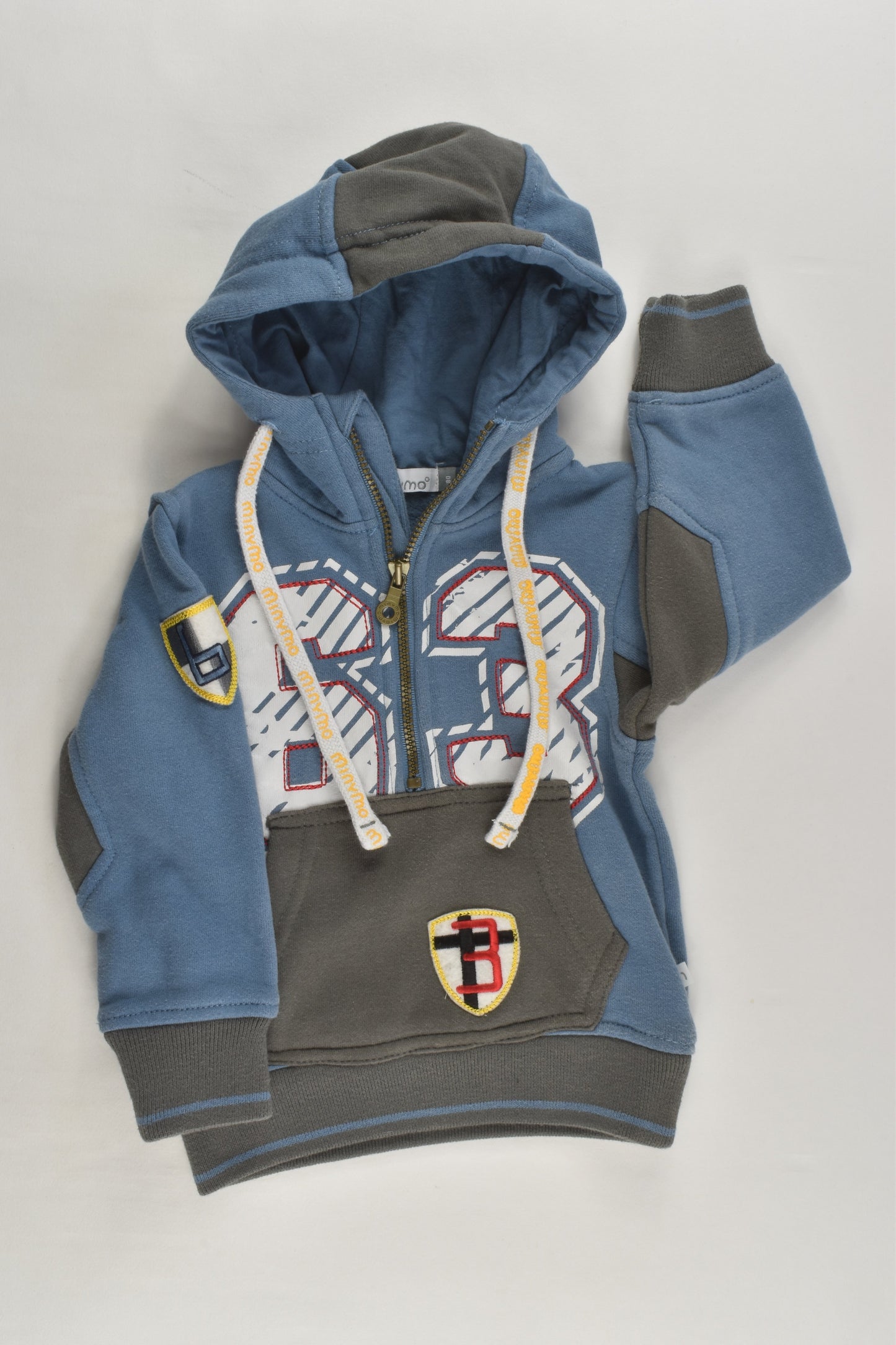 Minymo Size 0 (80 cm) Hooded Zip Jumper