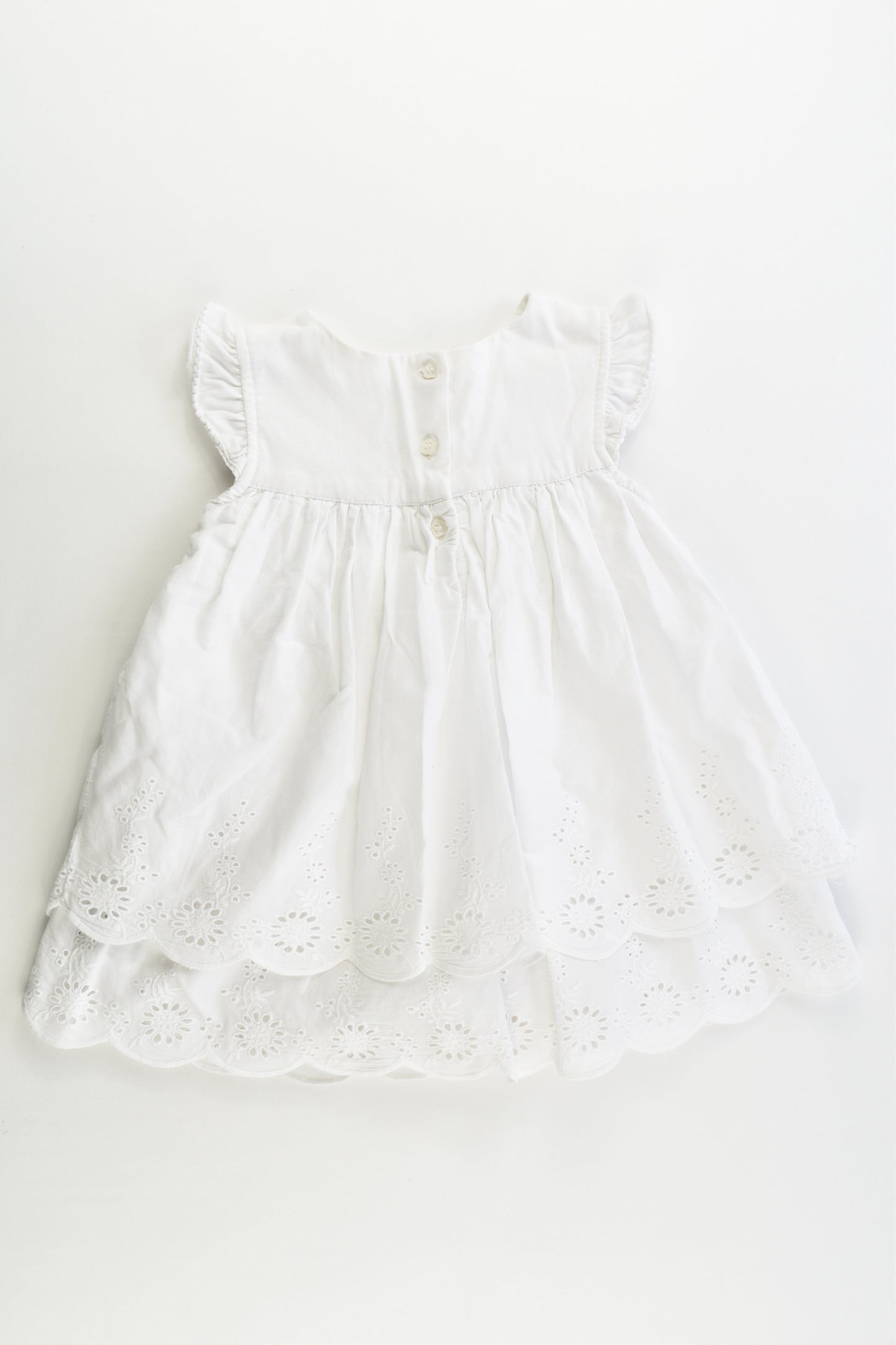 Mothercare Size 0 (9-12 months, 80 cm) Lace Dress with Bodysuit Underneath