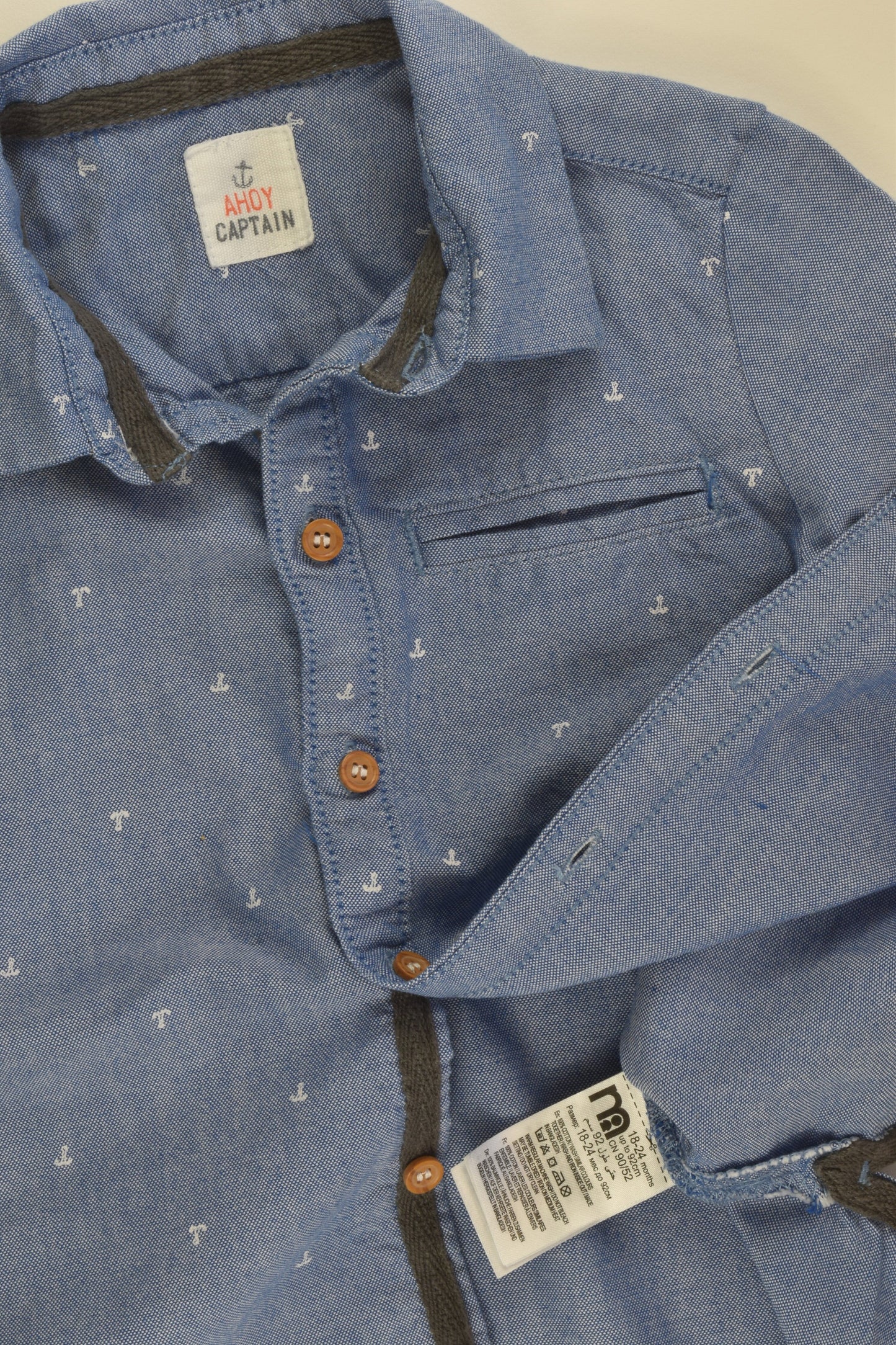 Mothercare Size 1-2 (18-24 months) Nautical Shirt
