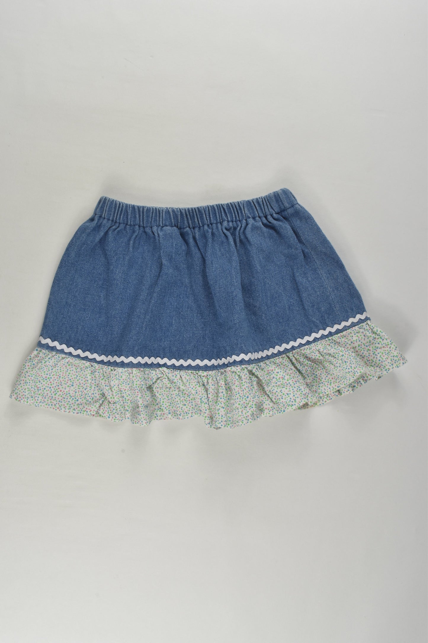 Munkmelon Size 3 Handmade Denim Skirt