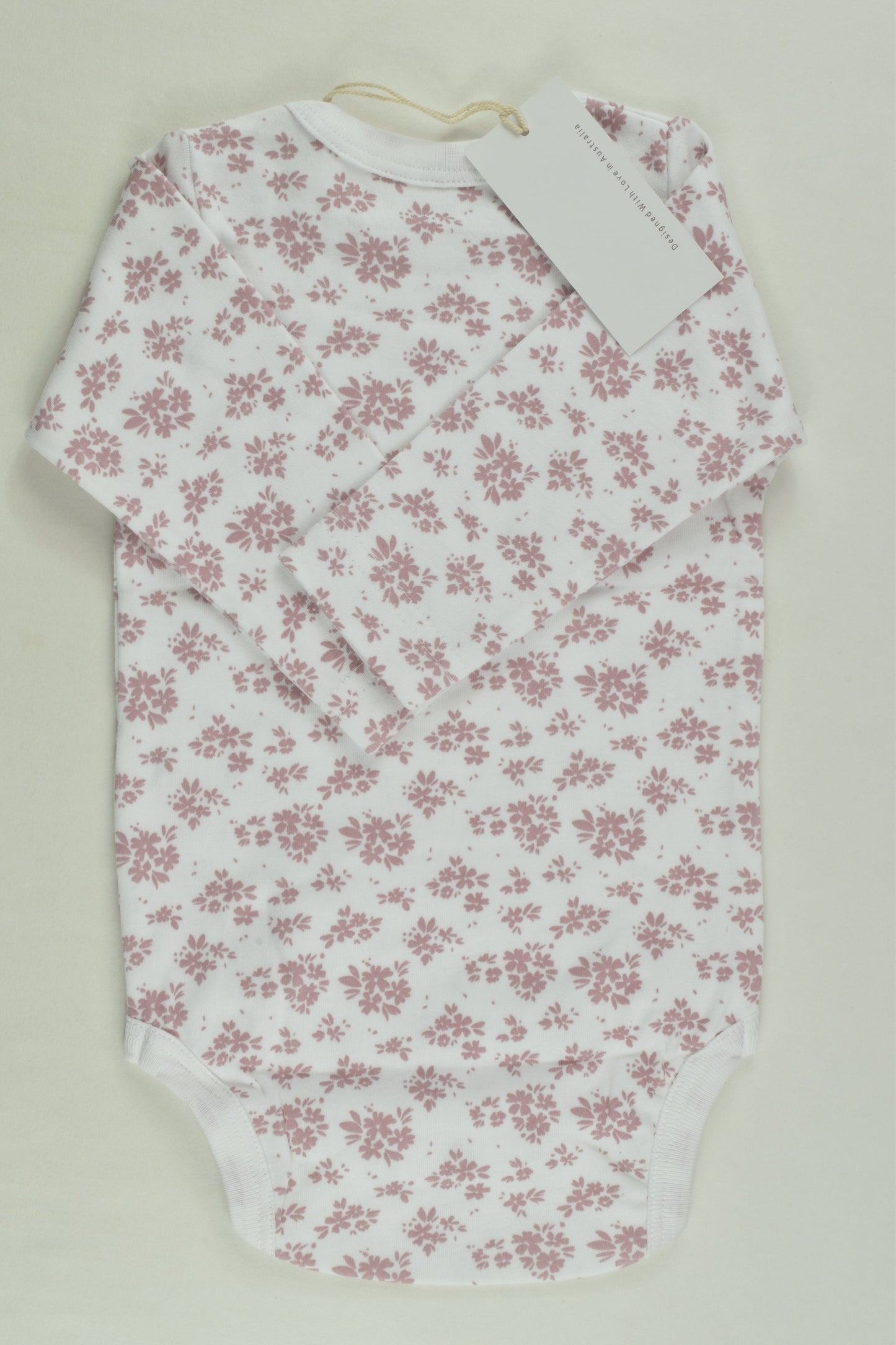 NEW Arabella and Rose Size 00 Organic Floral Bodysuit