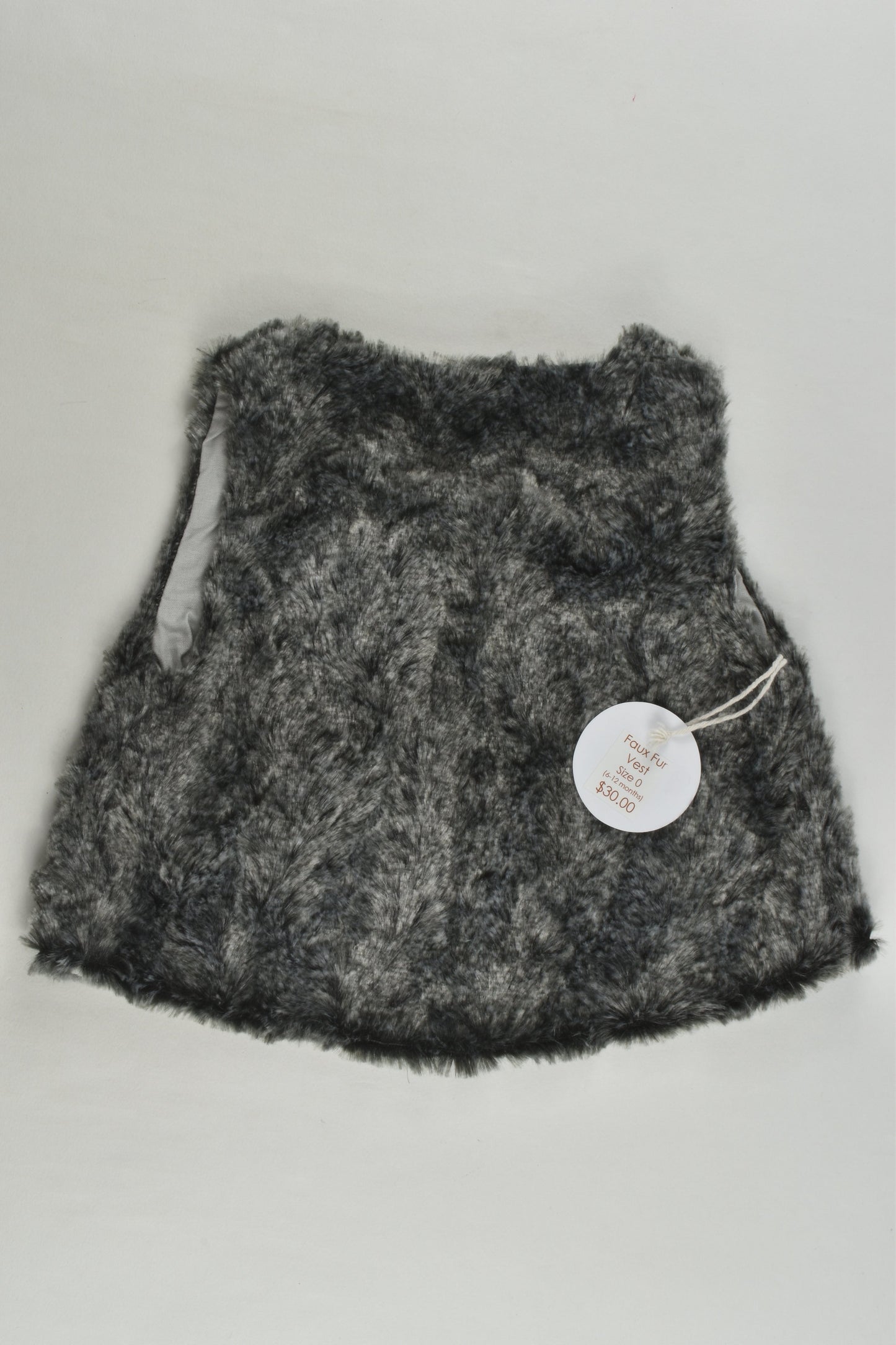 NEW Auntie Kake Size 0 Fur Vest