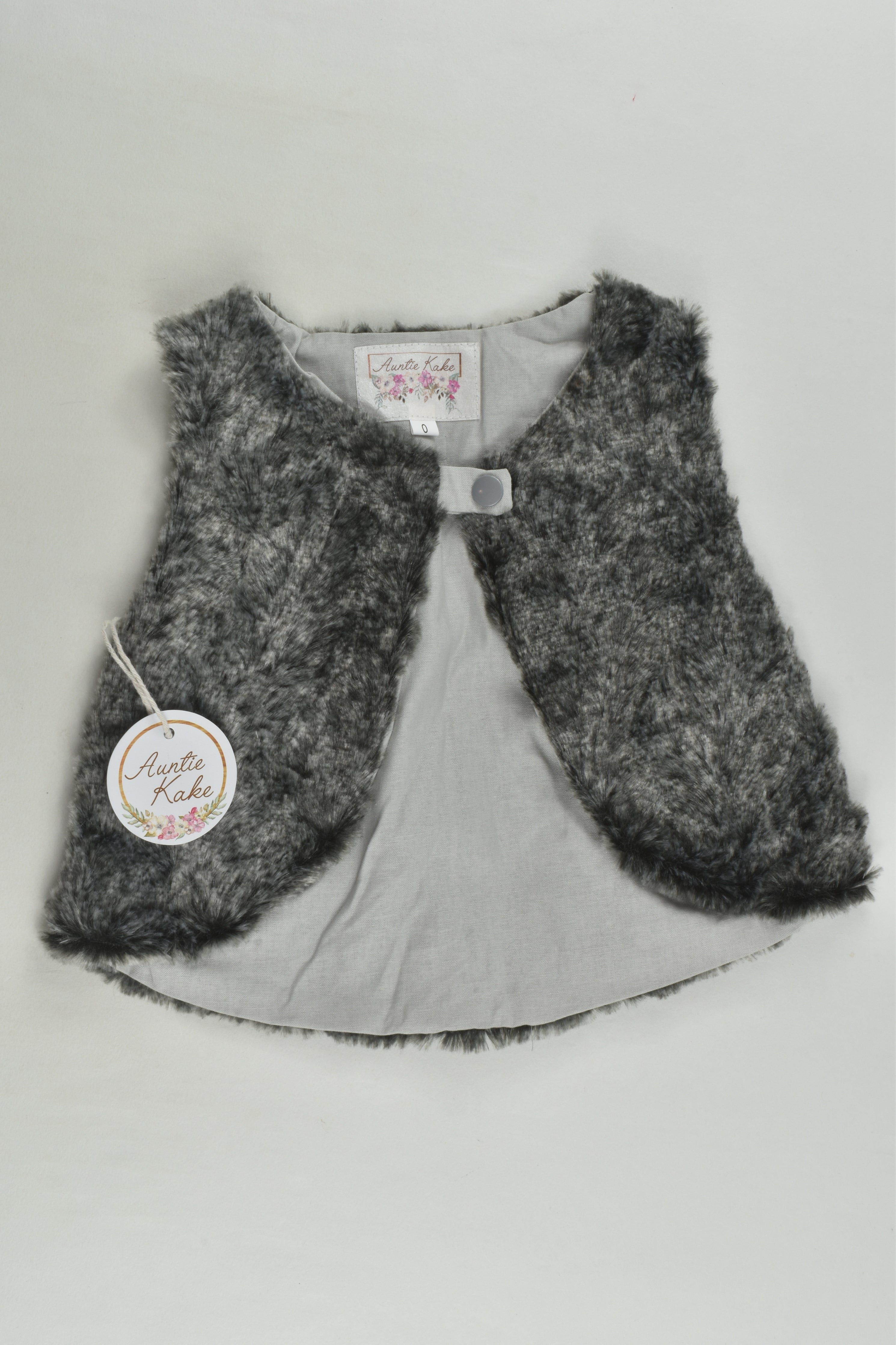 Baby black hot sale fur vest