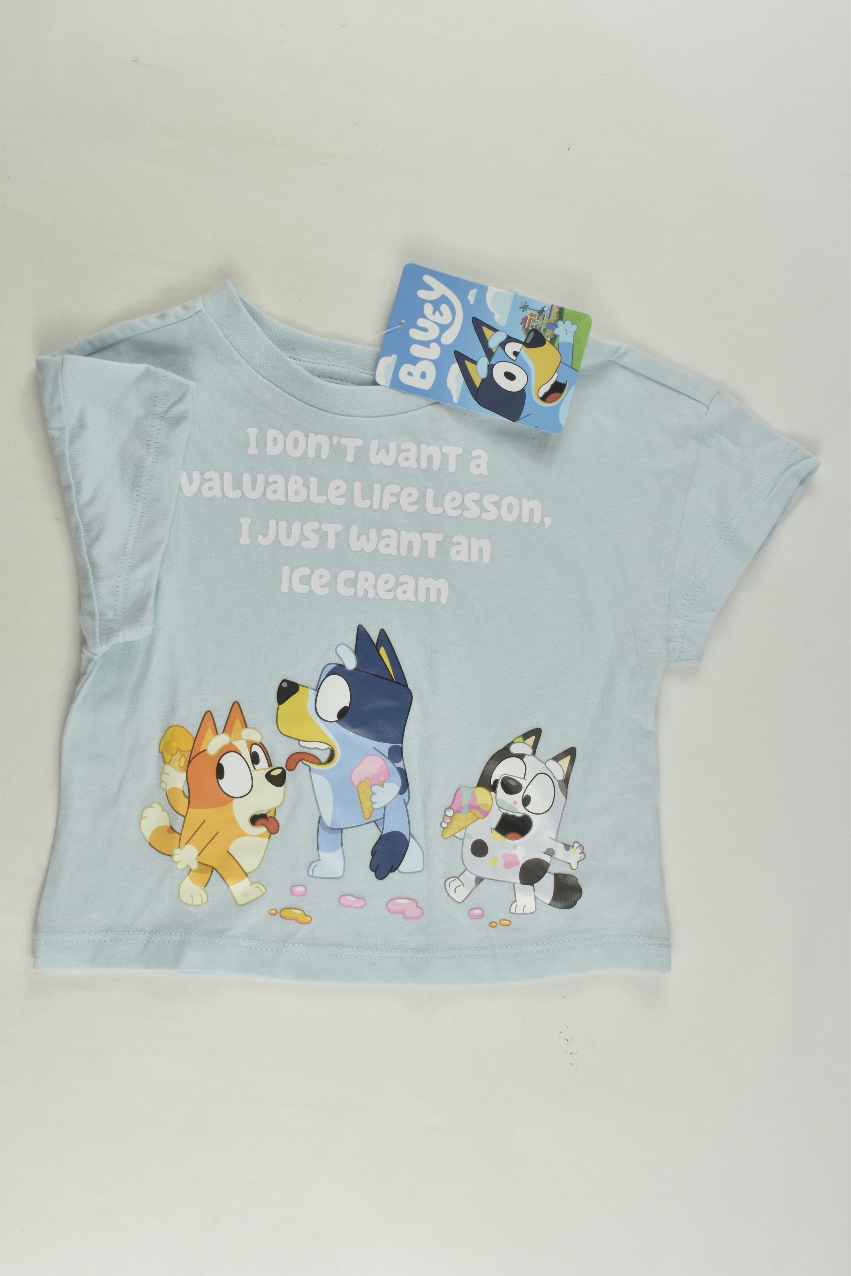 NEW Bluey Size 1 T-shirt – MiniMe Preloved - Baby and Kids' Clothes