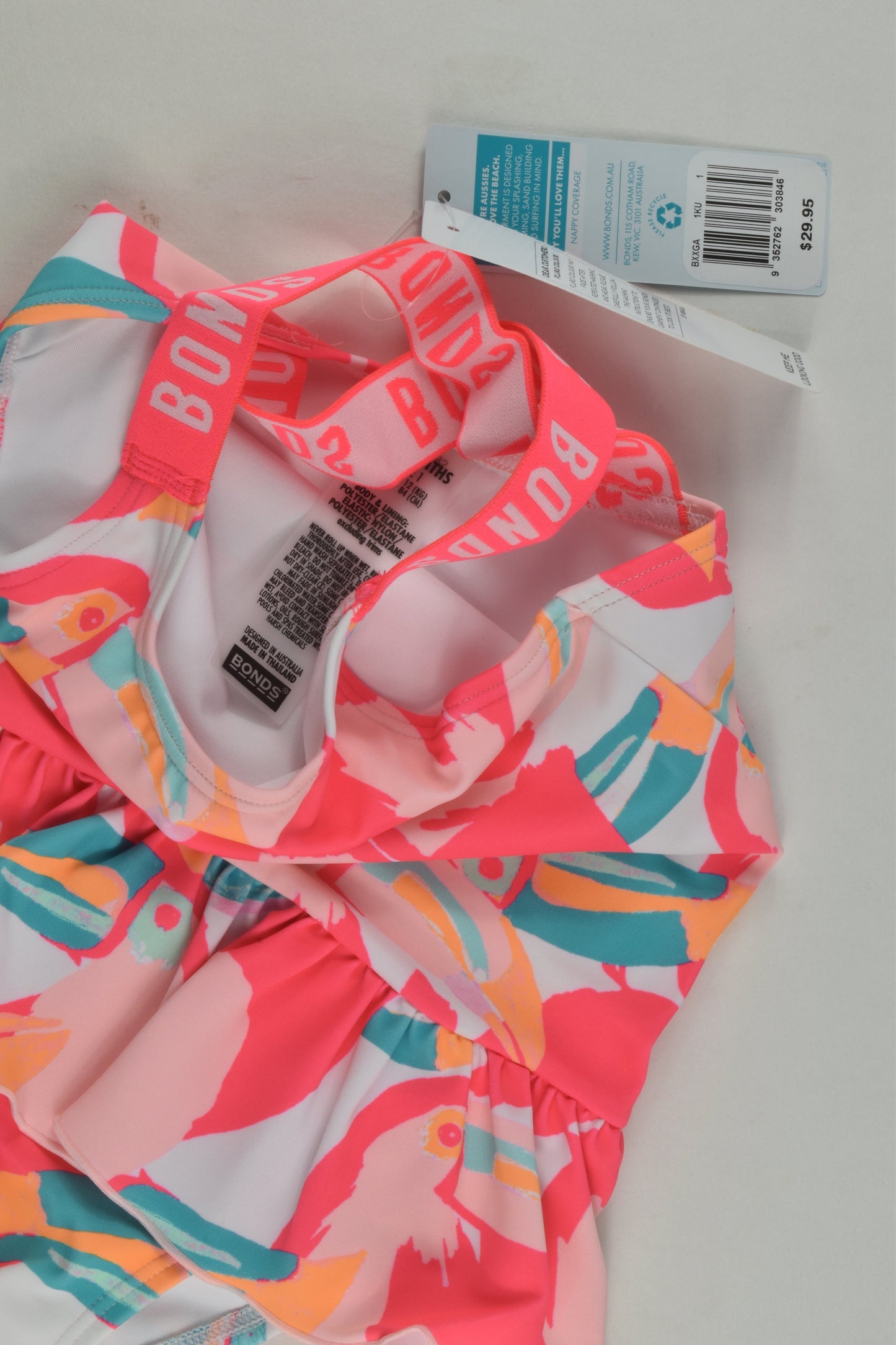NEW Bonds Size 1 Toucan Lined Bathers